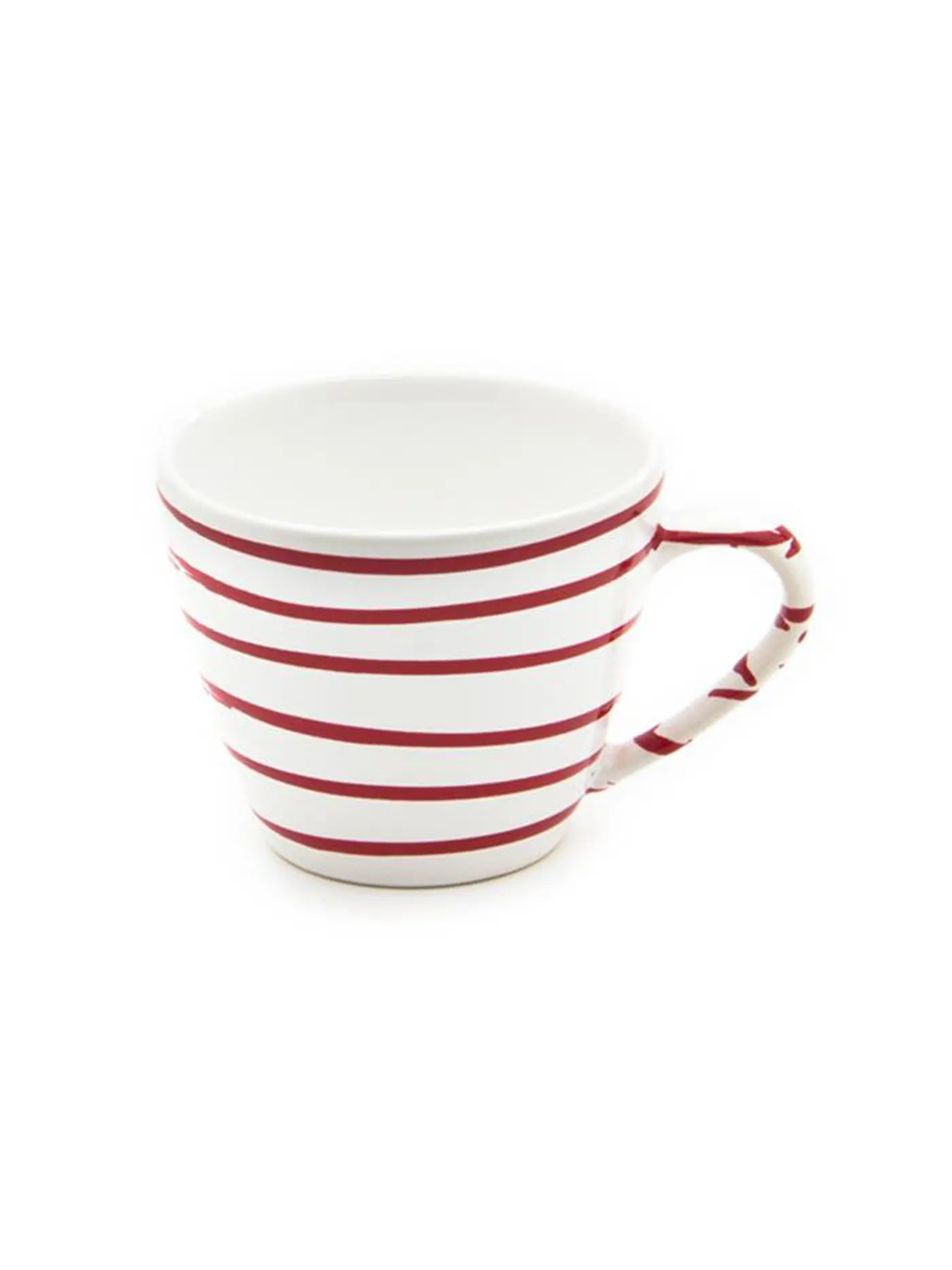 GMUNDNER KERAMIK | Kaffeetasse Gourmet "Grau Geflammt" 0,2l | rot