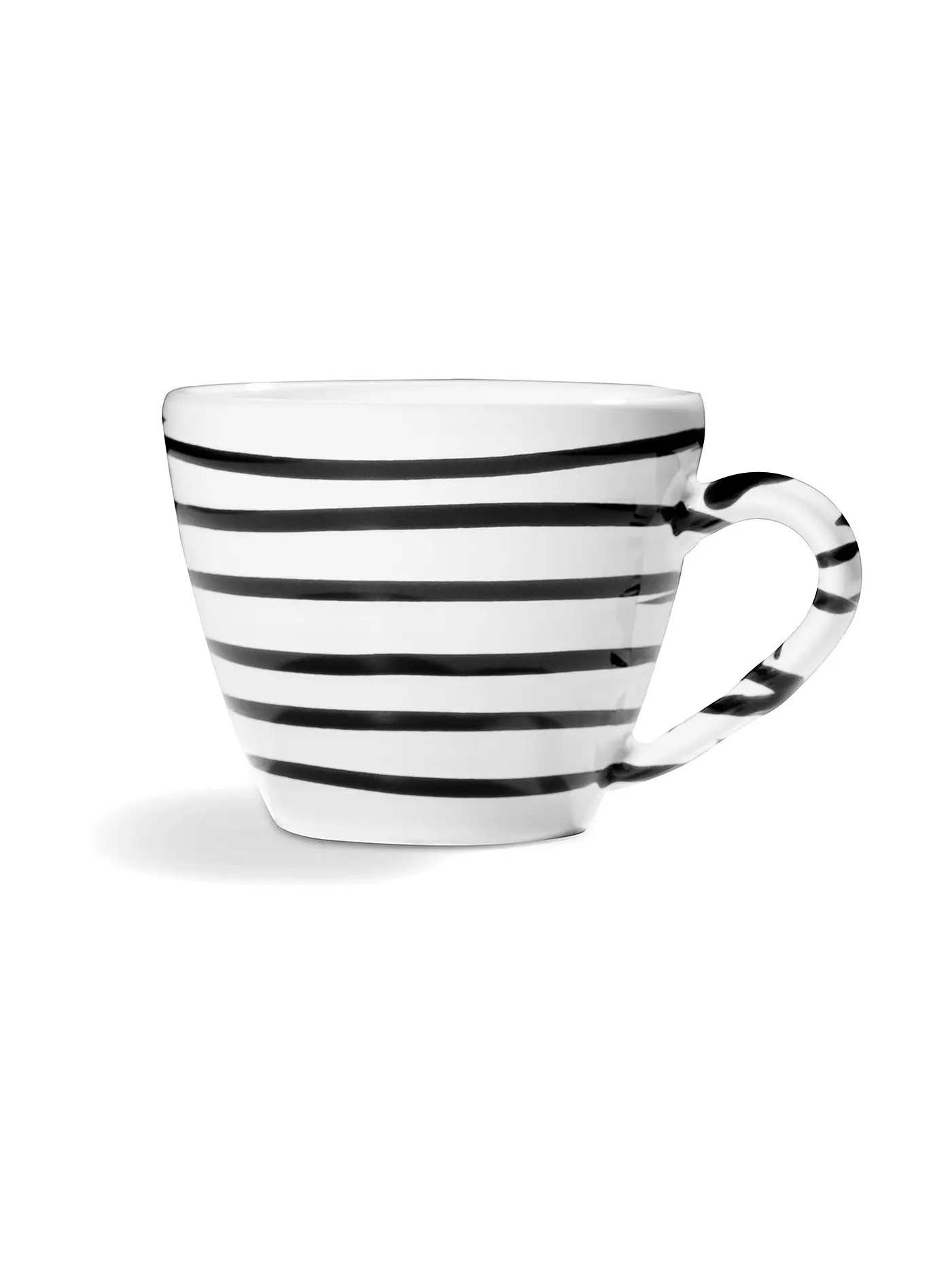 GMUNDNER KERAMIK | Kaffeetasse Gourmet 0,2l Schwarz geflammt | schwarz