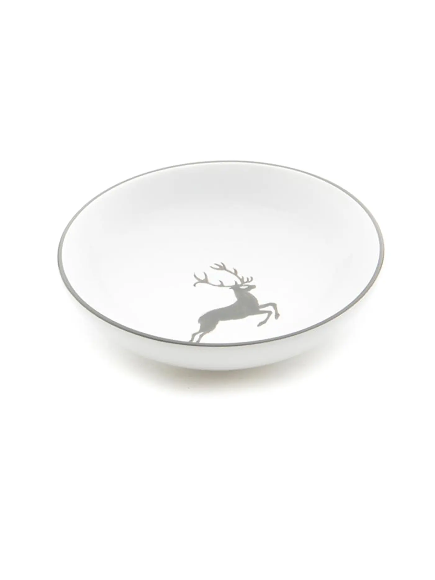 GMUNDNER KERAMIK | Salatschale "Grauer Hirsch" 17cm | grau
