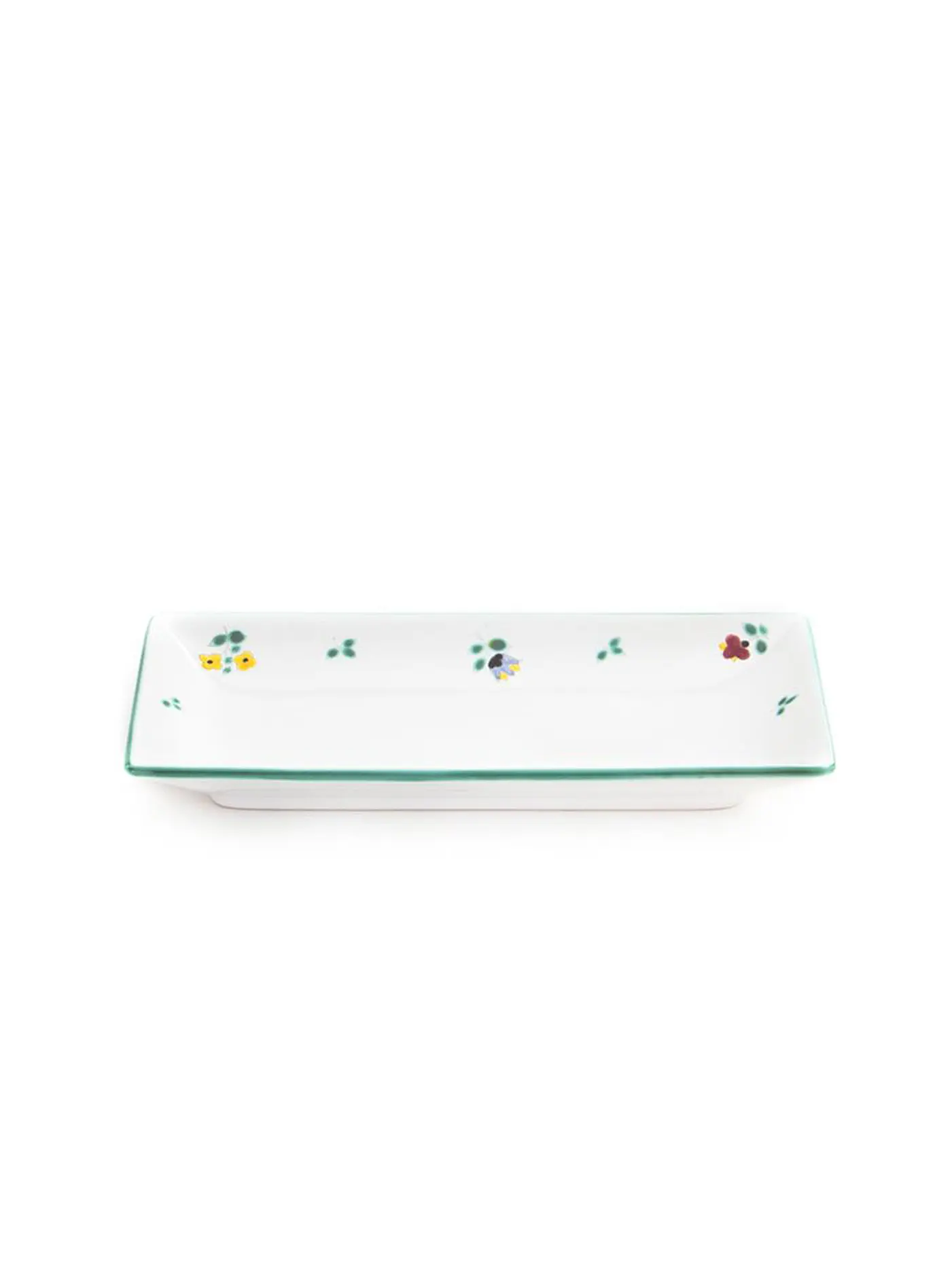 GMUNDNER KERAMIK | Snack-Schale "Streublumen" 22x11cm | bunt