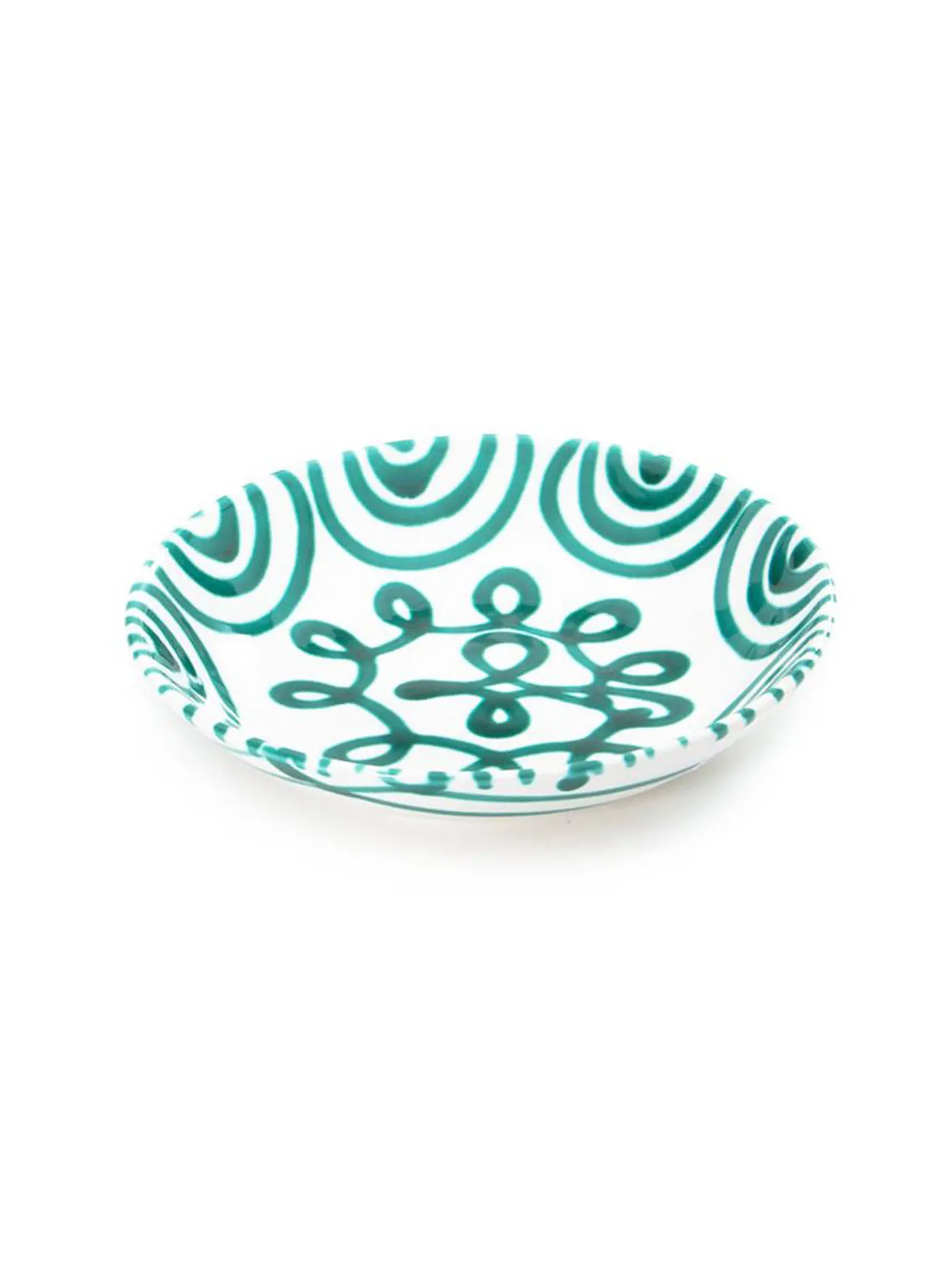 GMUNDNER KERAMIK | Suppenteller Cup "Grün Geflammt" 20cm | grün