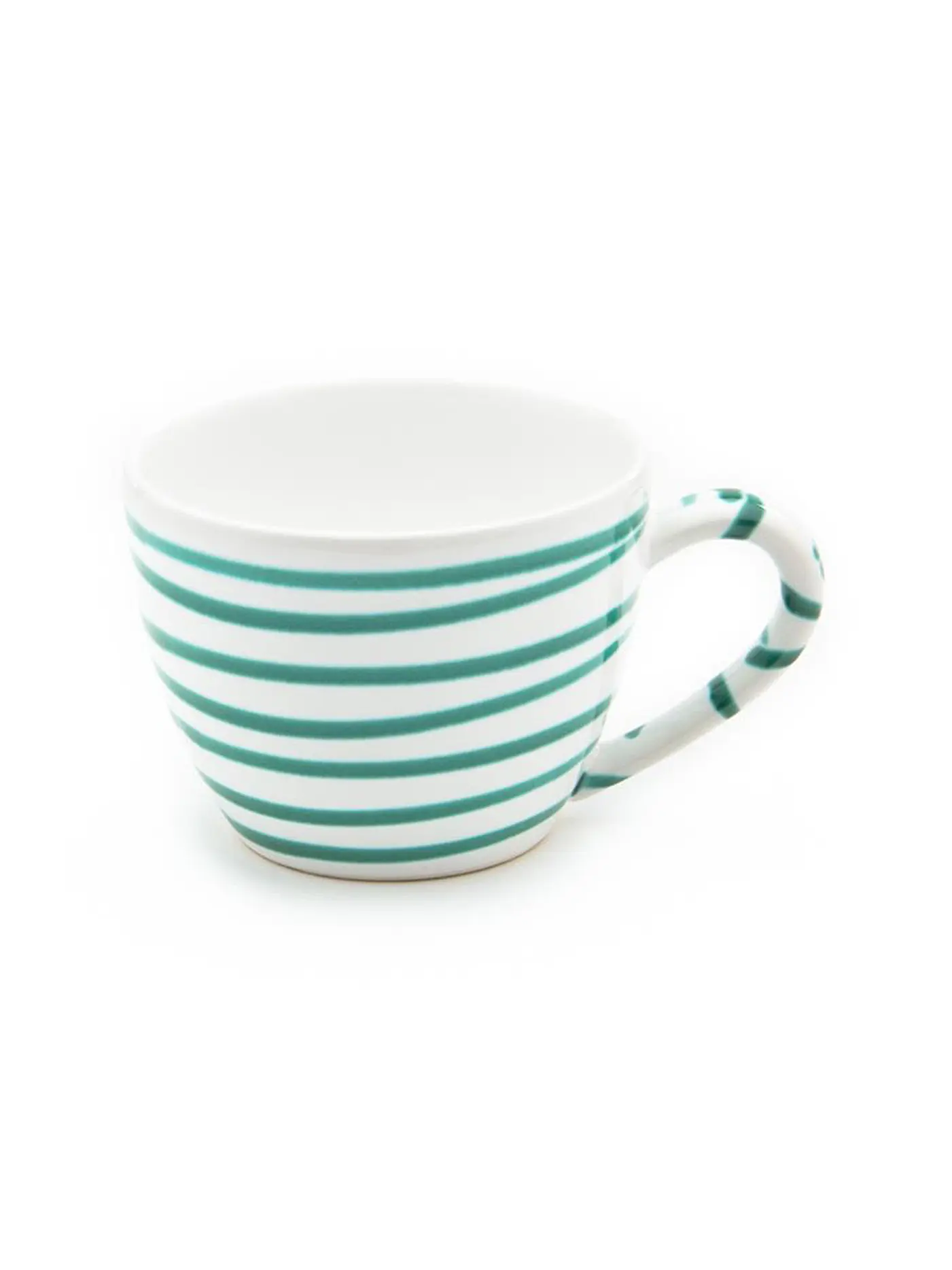 GMUNDNER KERAMIK | Teetasse Maxima "Rot Geflammt" 0,4l | grün