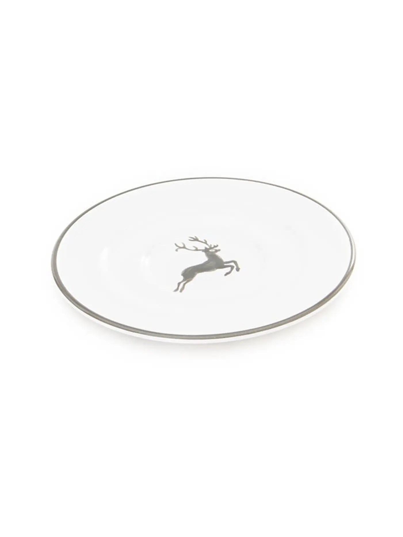 GMUNDNER KERAMIK | Unterteller Gourmet "Grauer Hirsch" 16cm | grau