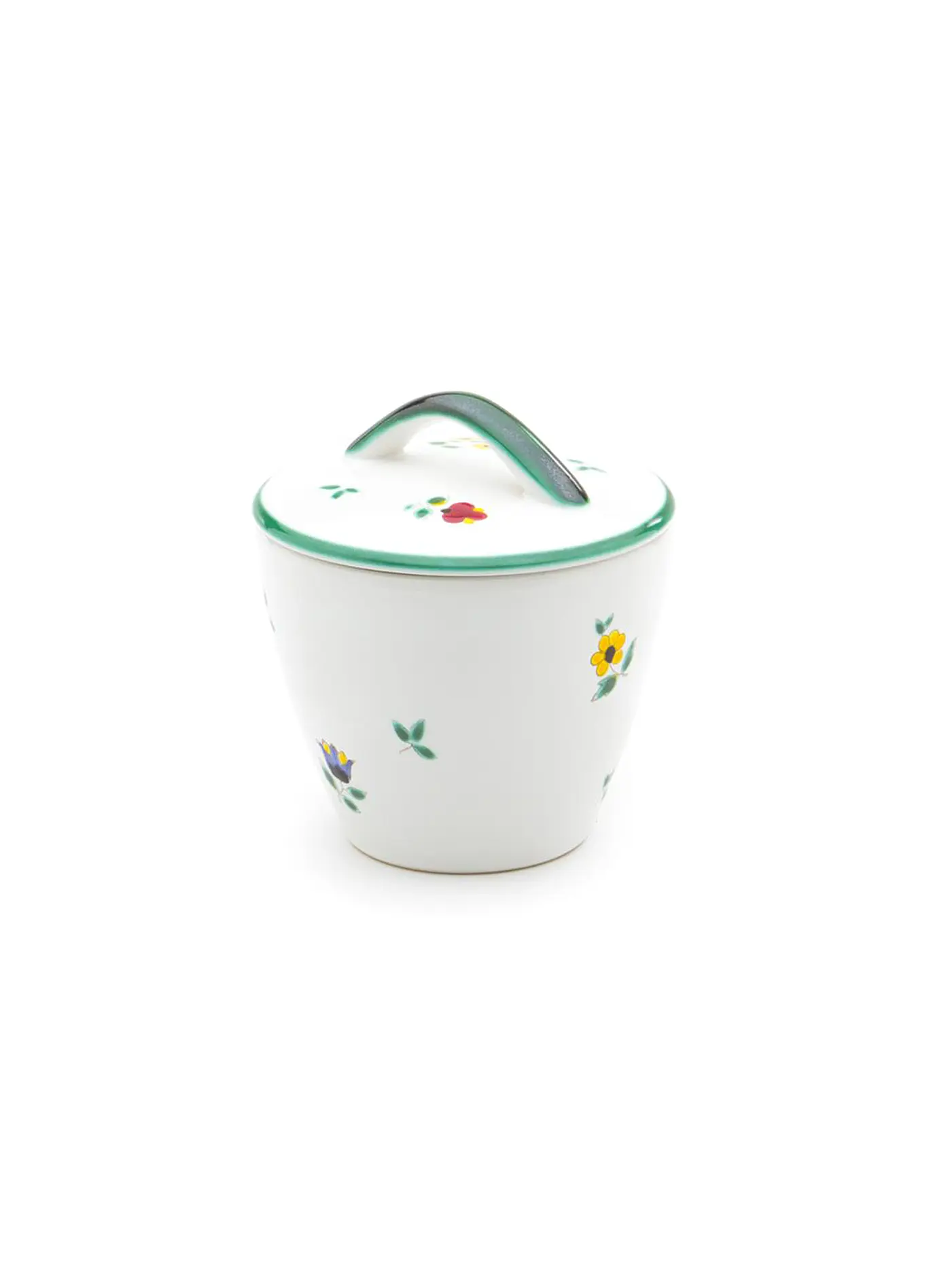GMUNDNER KERAMIK | Zuckerdose "Streublumen" 9cm | bunt