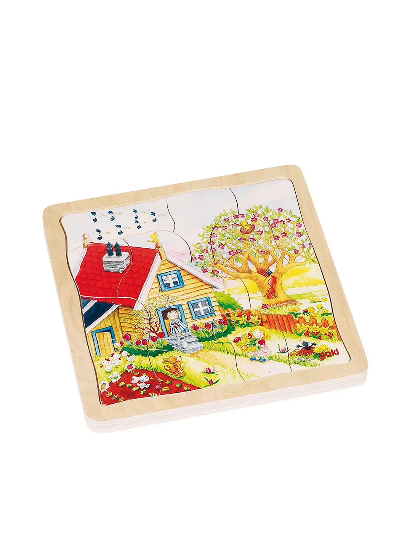 GOKI | Schichtenpuzzle Jahreszeiten | keine Farbe