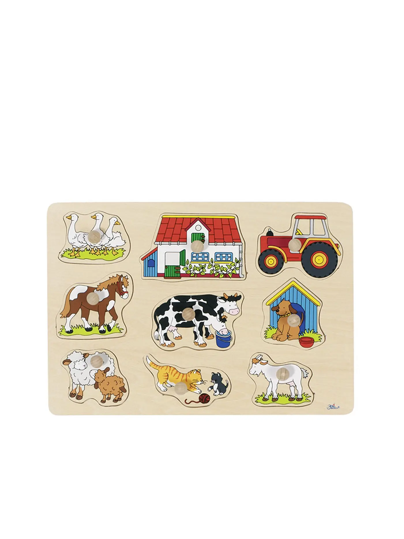 GOKI | Steckpuzzle Bauernhof I | keine Farbe