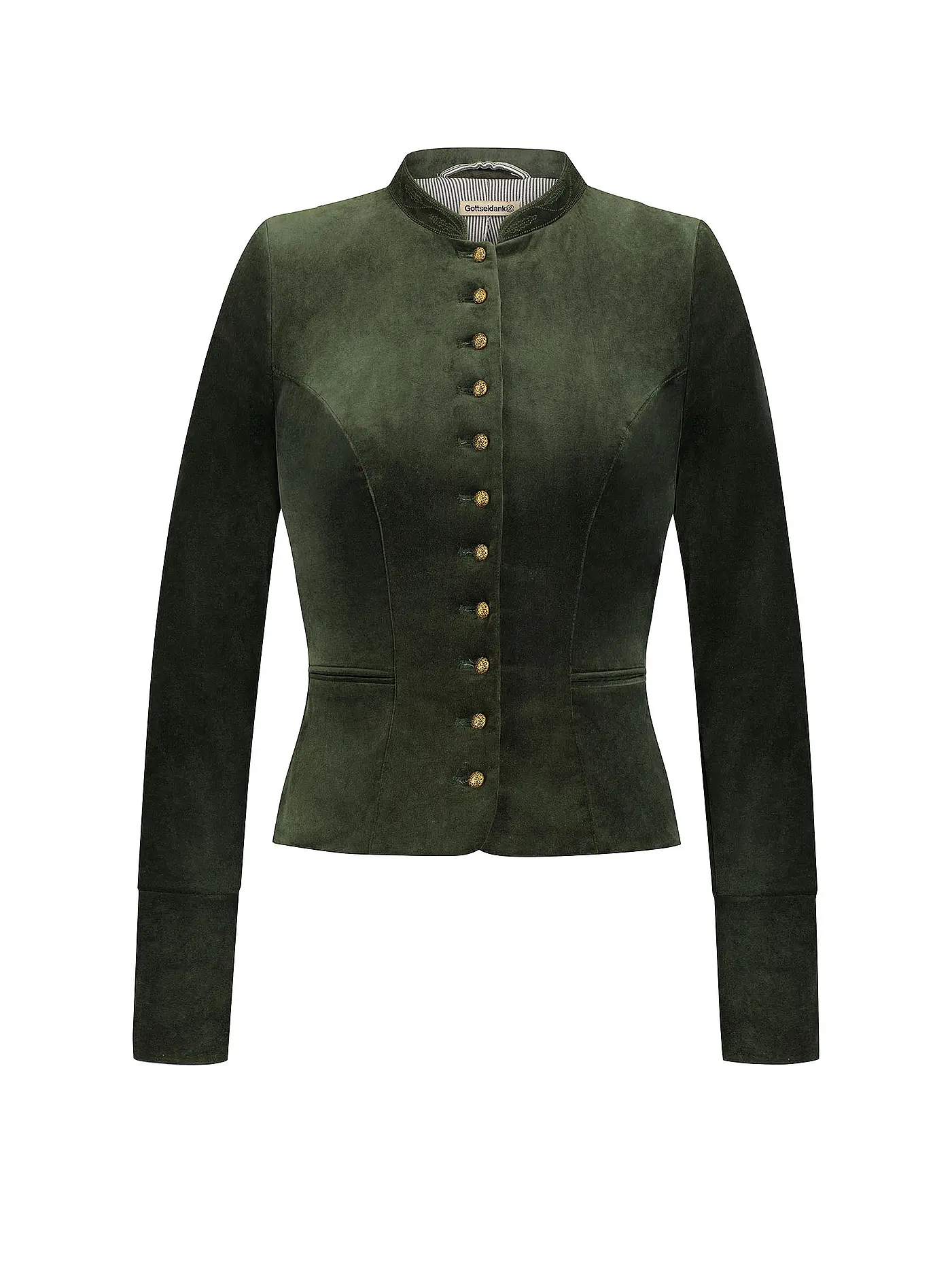 GOTTSEIDANK | Blazer BARBARA | dunkelgrün