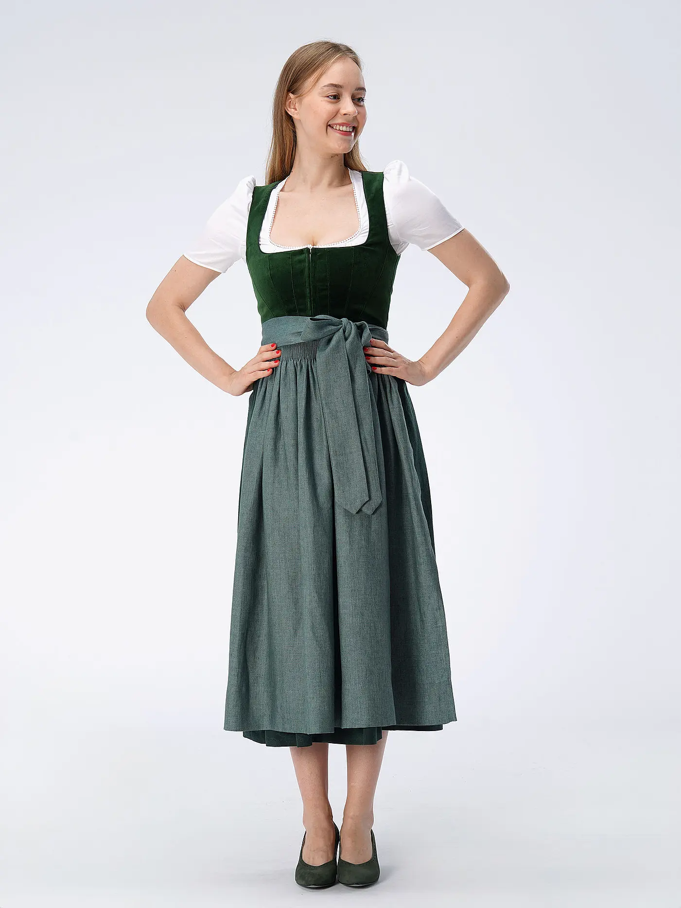 GOTTSEIDANK | Dirndl ANTONIA | grün