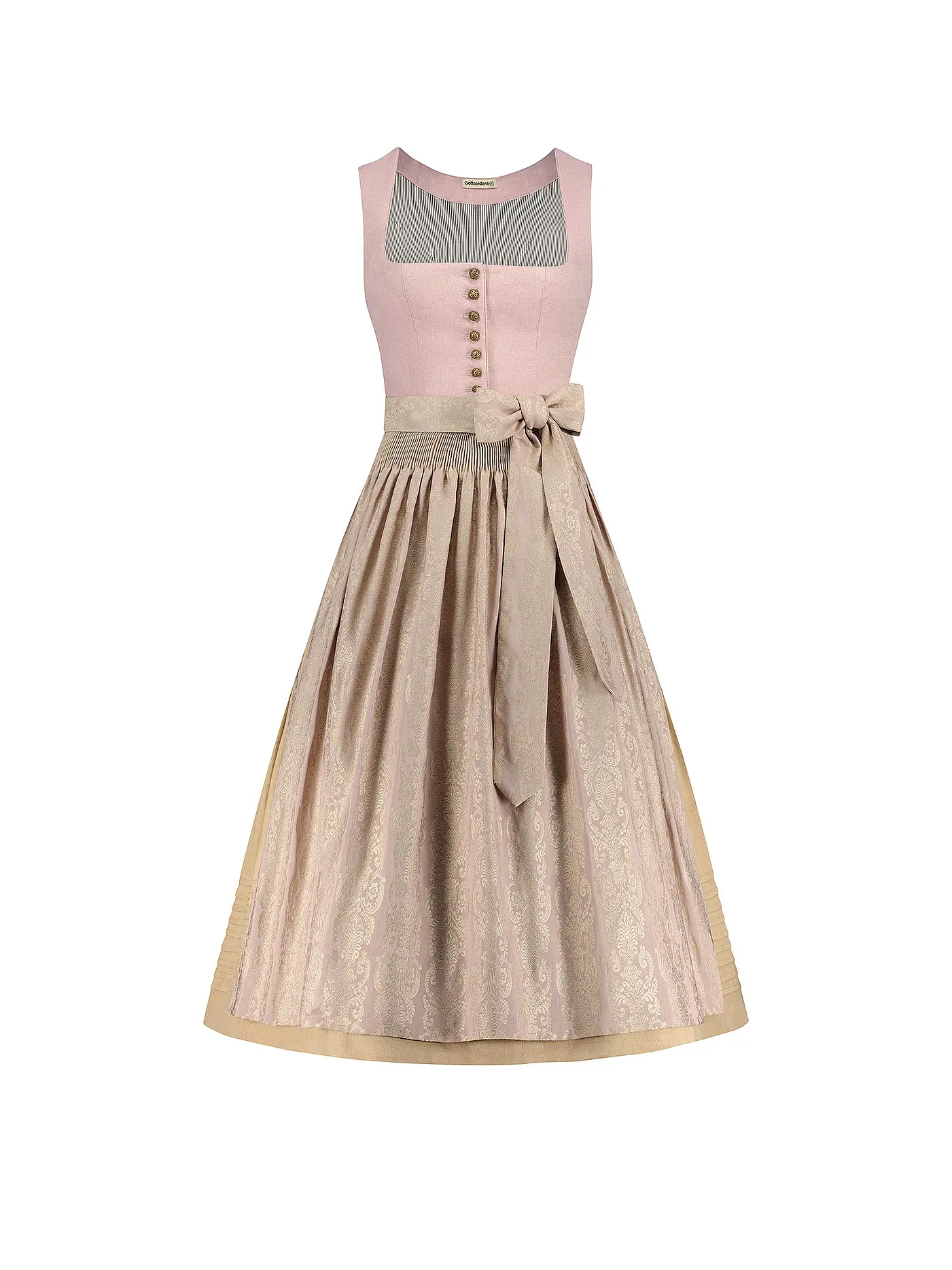 GOTTSEIDANK | Dirndl MONIKA 75cm | rosa