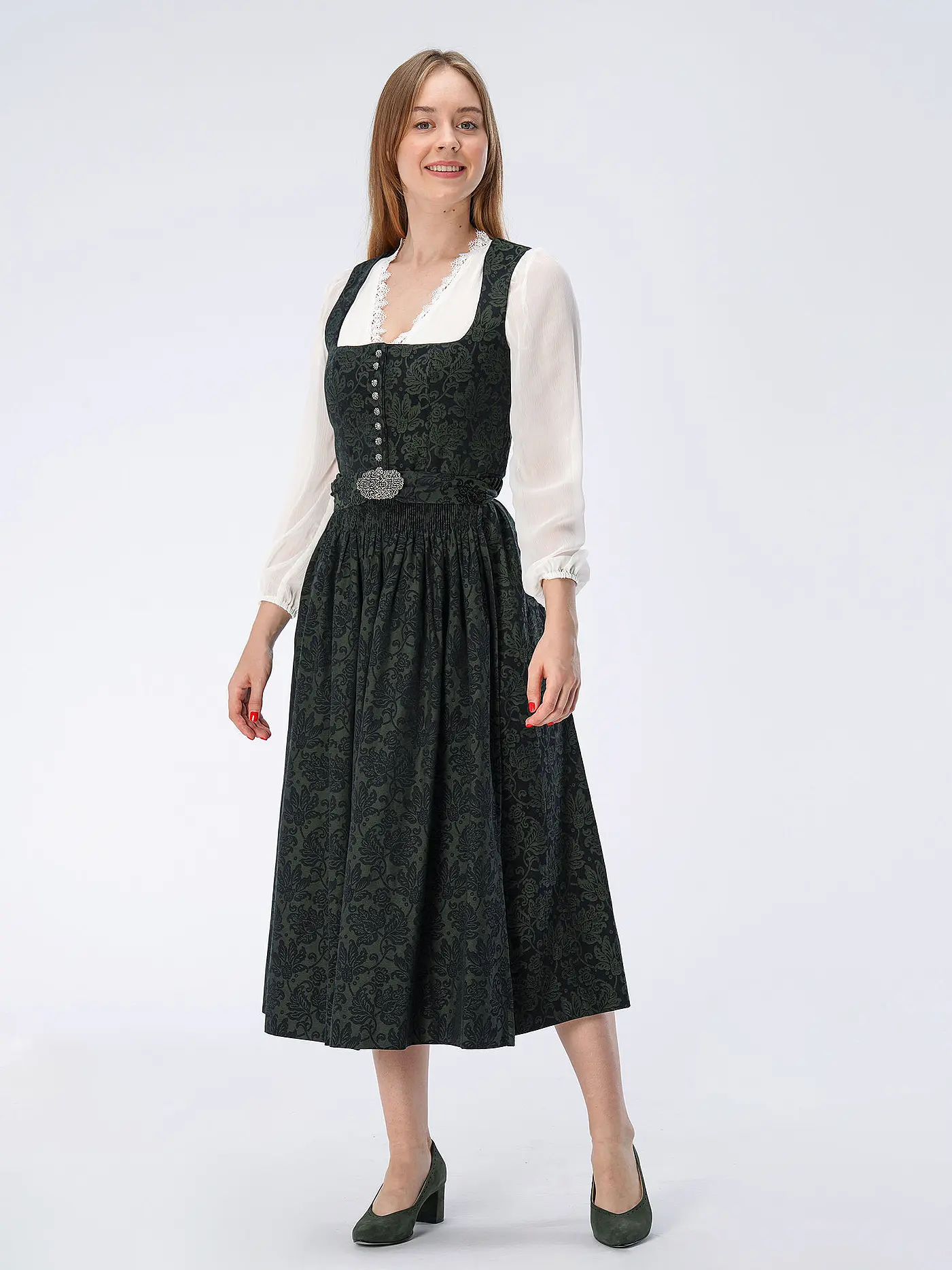 GOTTSEIDANK | Dirndl MONIKA | dunkelgrün