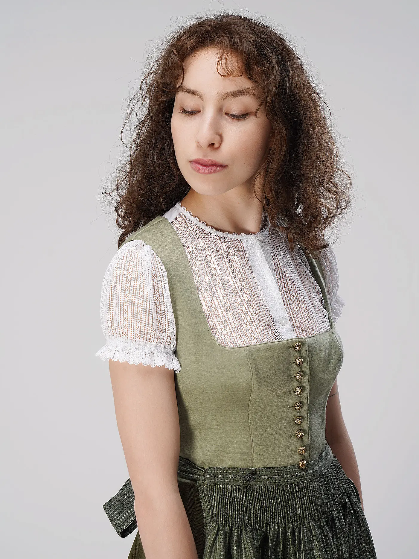 GOTTSEIDANK | Dirndl MONIKA | hellgrün