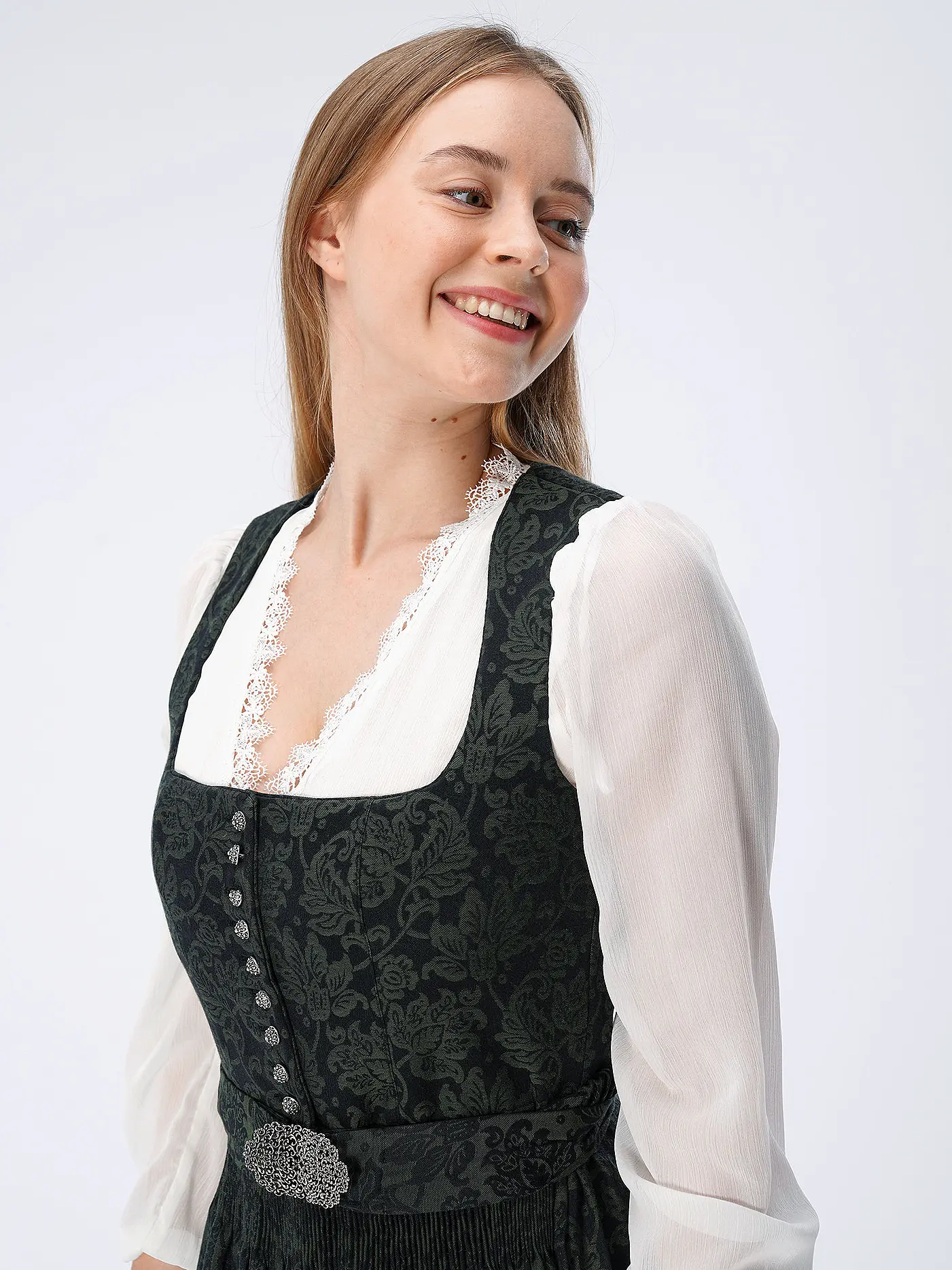 GOTTSEIDANK | Dirndl MONIKA | dunkelgrün