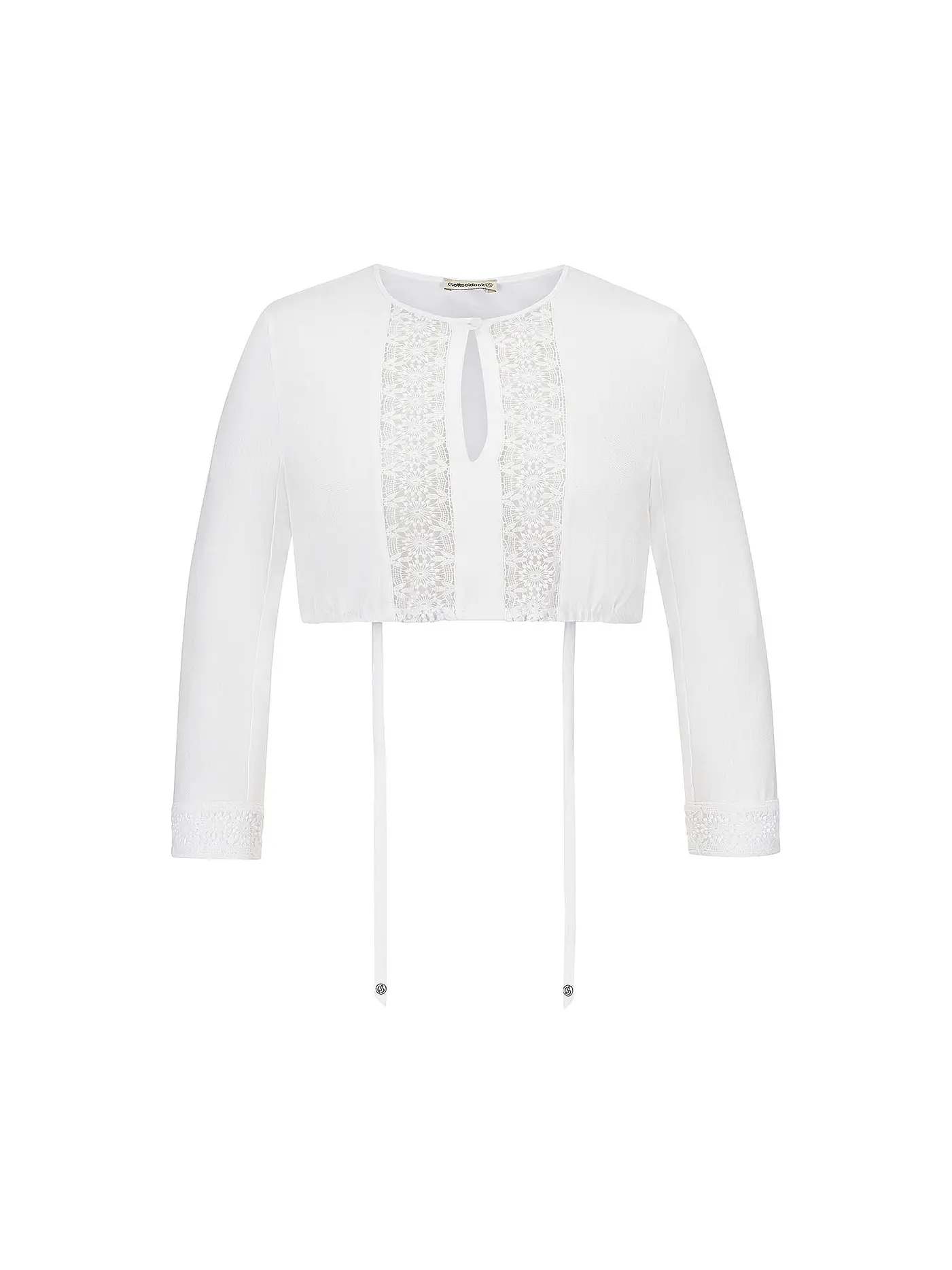 GOTTSEIDANK | Dirndlbluse HELGA | weiss