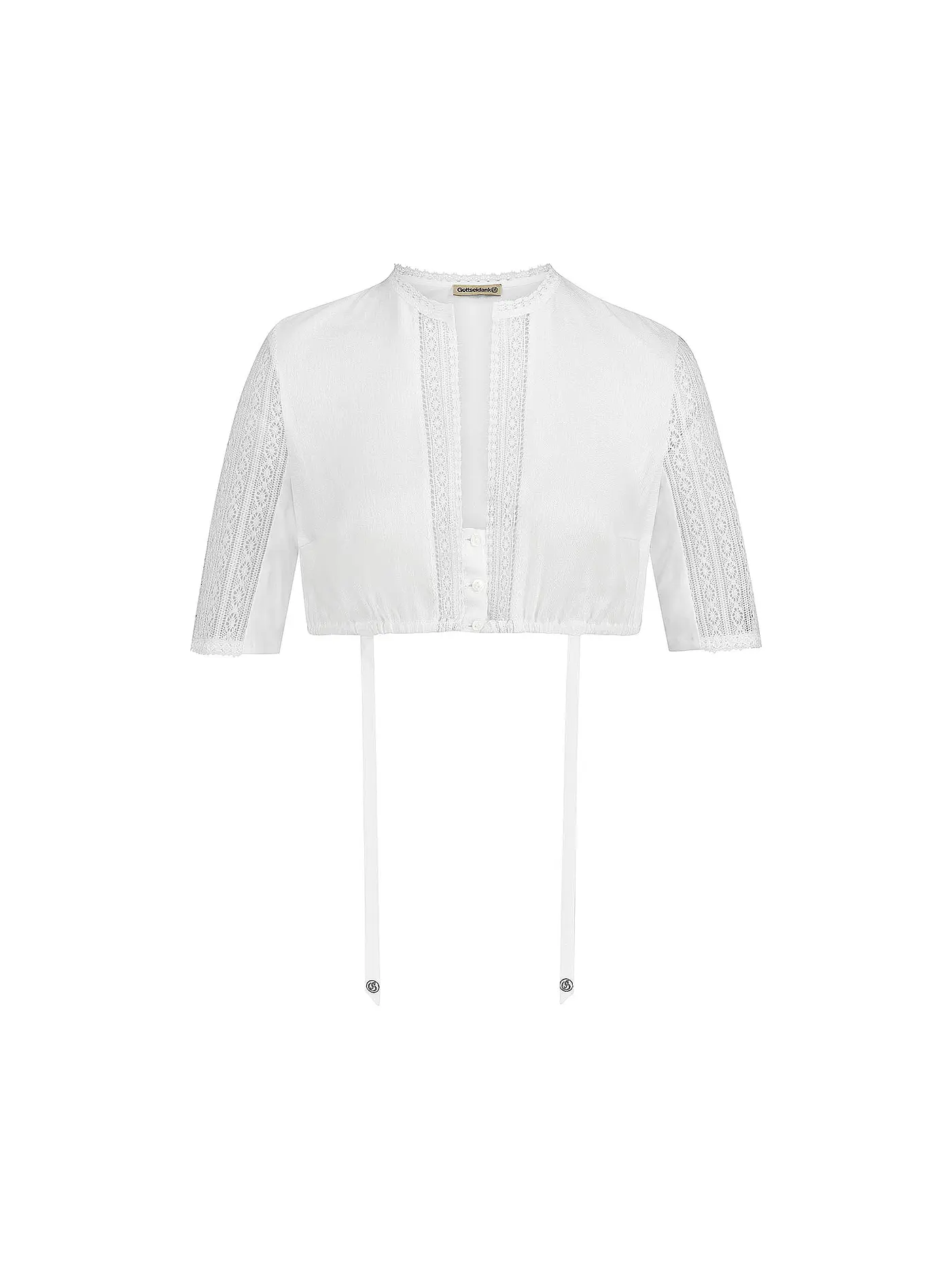 GOTTSEIDANK | Dirndlbluse ROMY | weiss