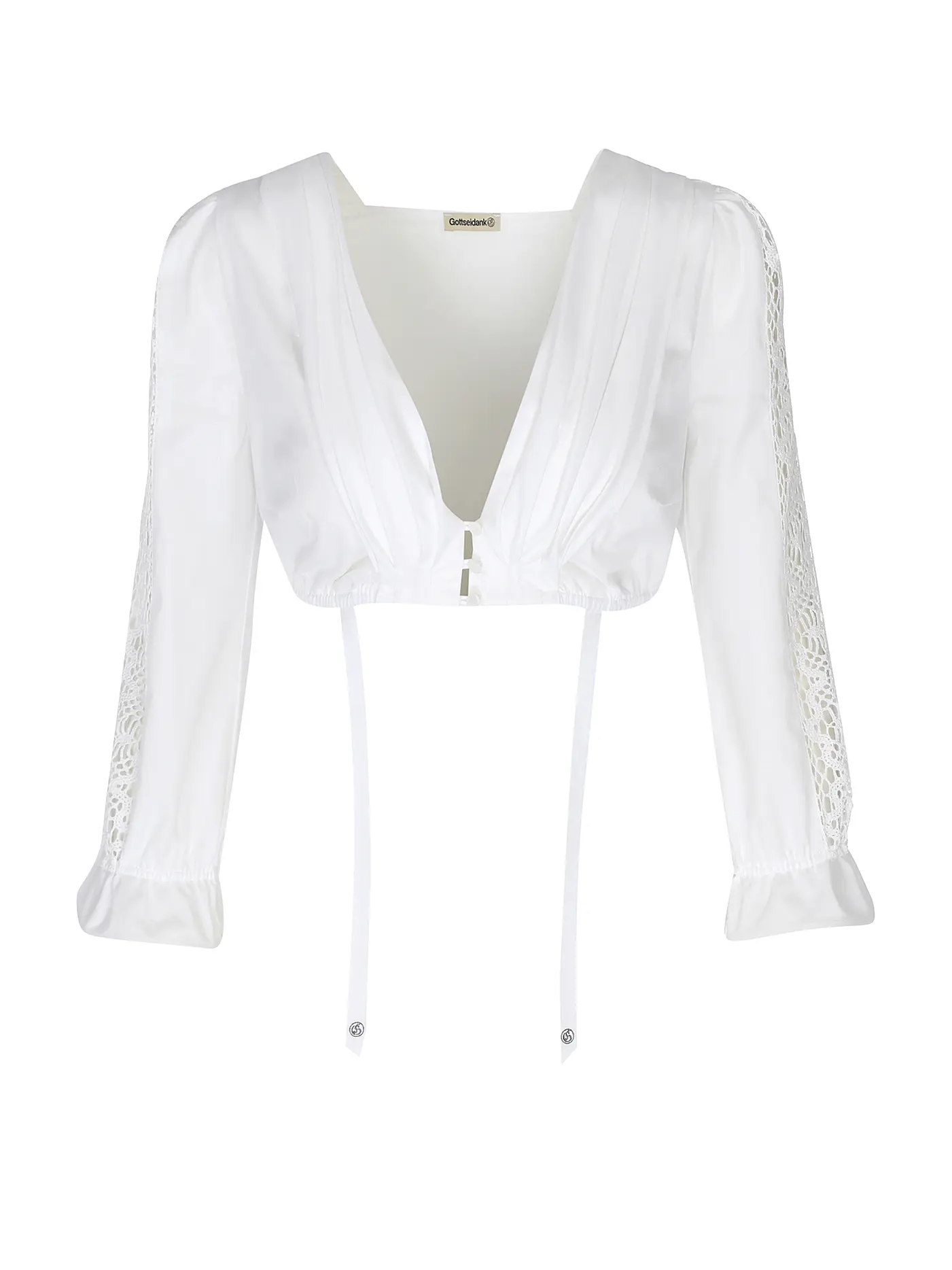 GOTTSEIDANK | Dirndlbluse SIMONE | weiss