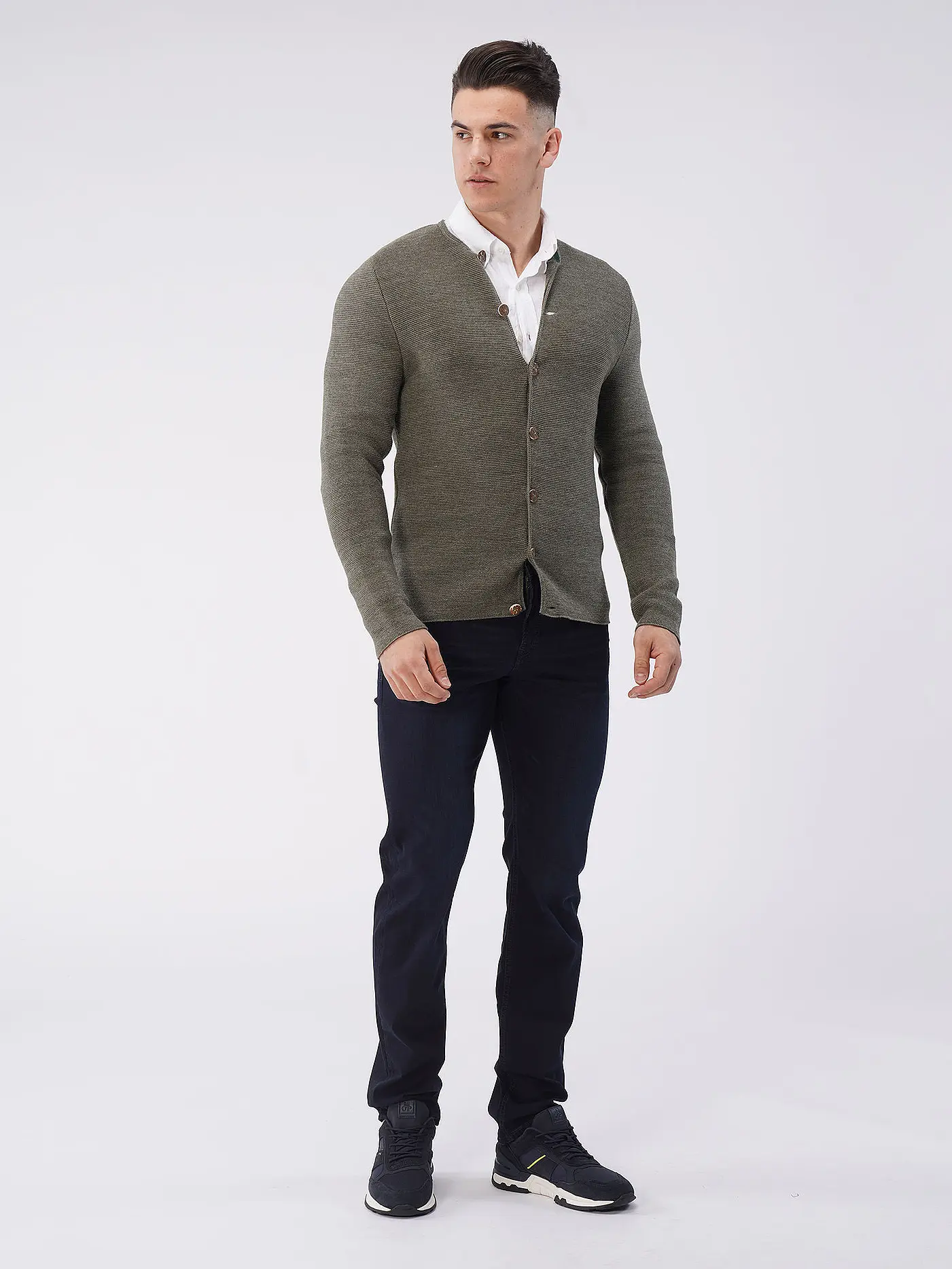 GOTTSEIDANK | Strickjacke ALOISIUS  | olive