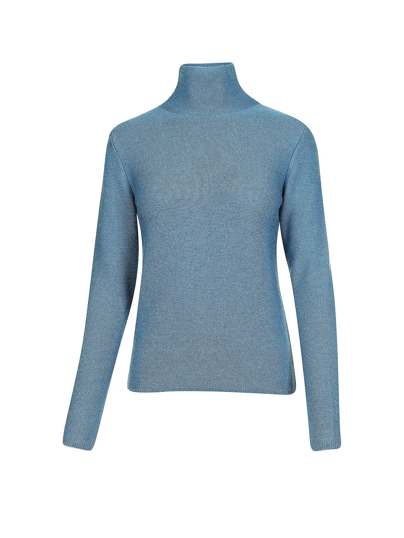 GOTTSEIDANK | Trachten Rollkragenpullover Antje | blau