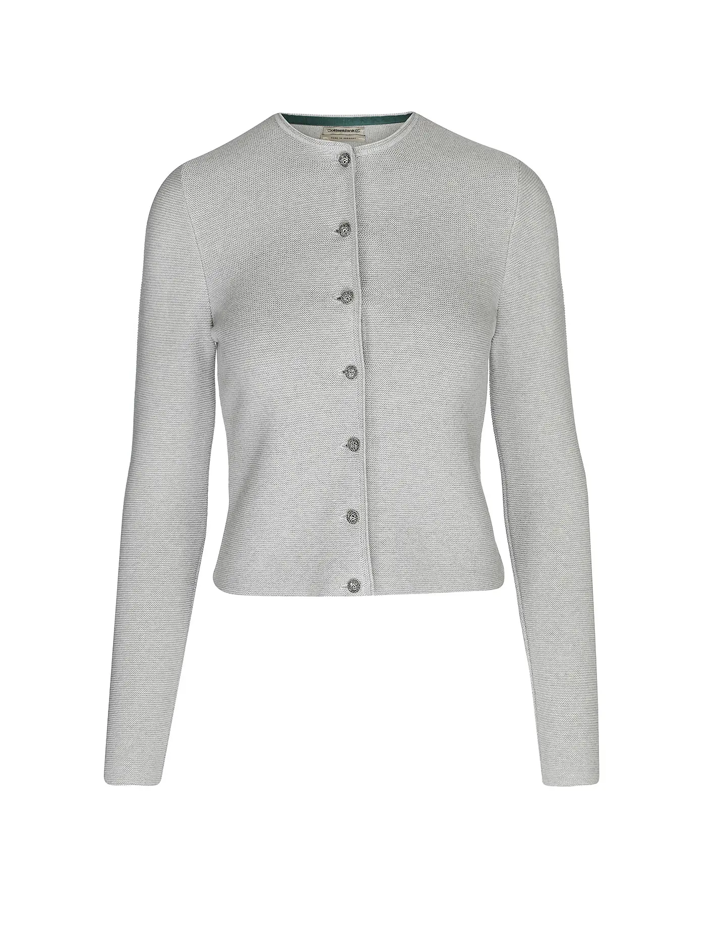 GOTTSEIDANK | Trachten Strickjacke  ALOSIA | grau