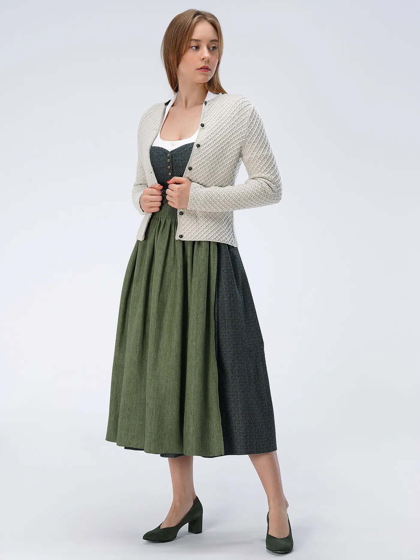 GOTTSEIDANK | Trachten Strickjacke VEVI  | creme
