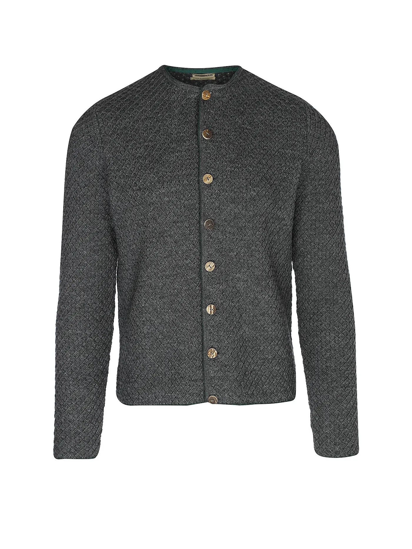 GOTTSEIDANK | Trachten Strickjacke XAVER  | grau