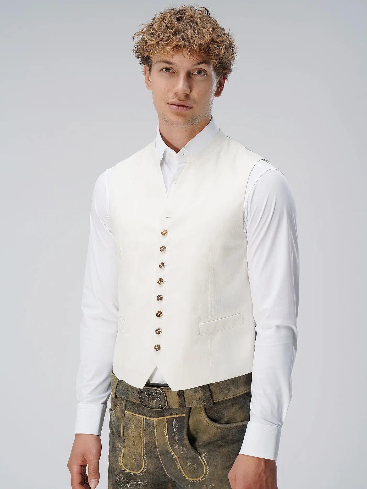 GRASEGGER | Anzugweste XANTEN | creme