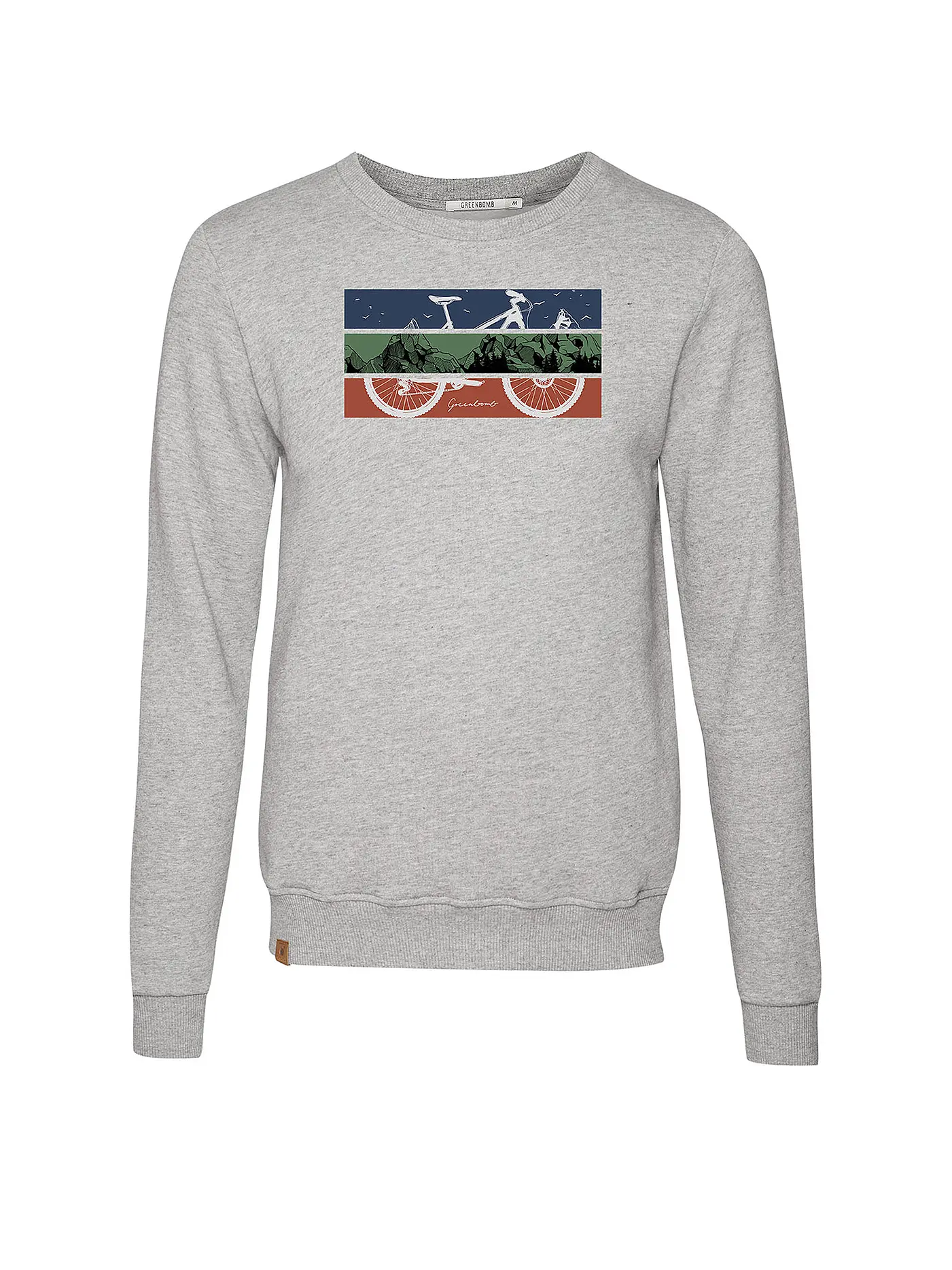 GREENBOMB | Sweater BIKE MOUNTAIN | grau
