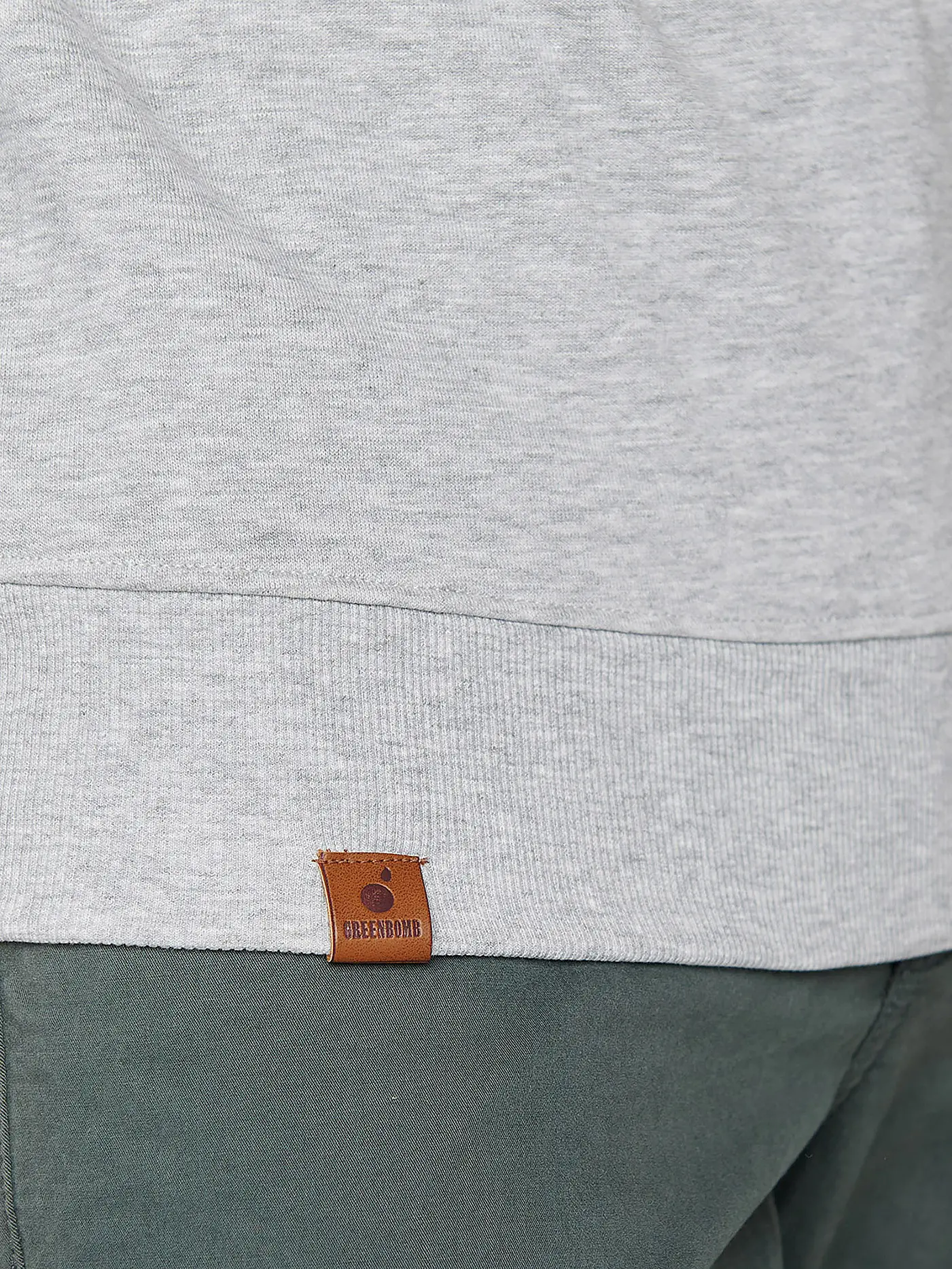 GREENBOMB | Sweater BIKE MOUNTAIN | grau