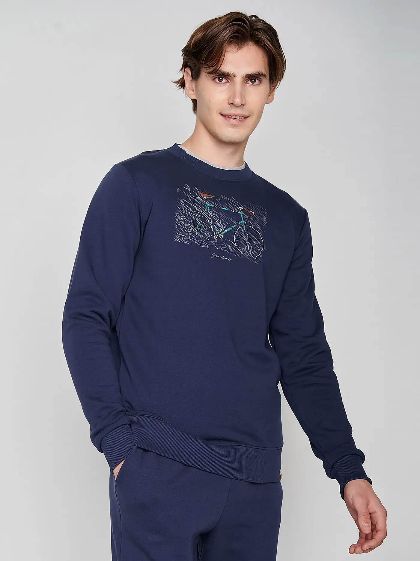 GREENBOMB | Sweater BIKE STORM | blau