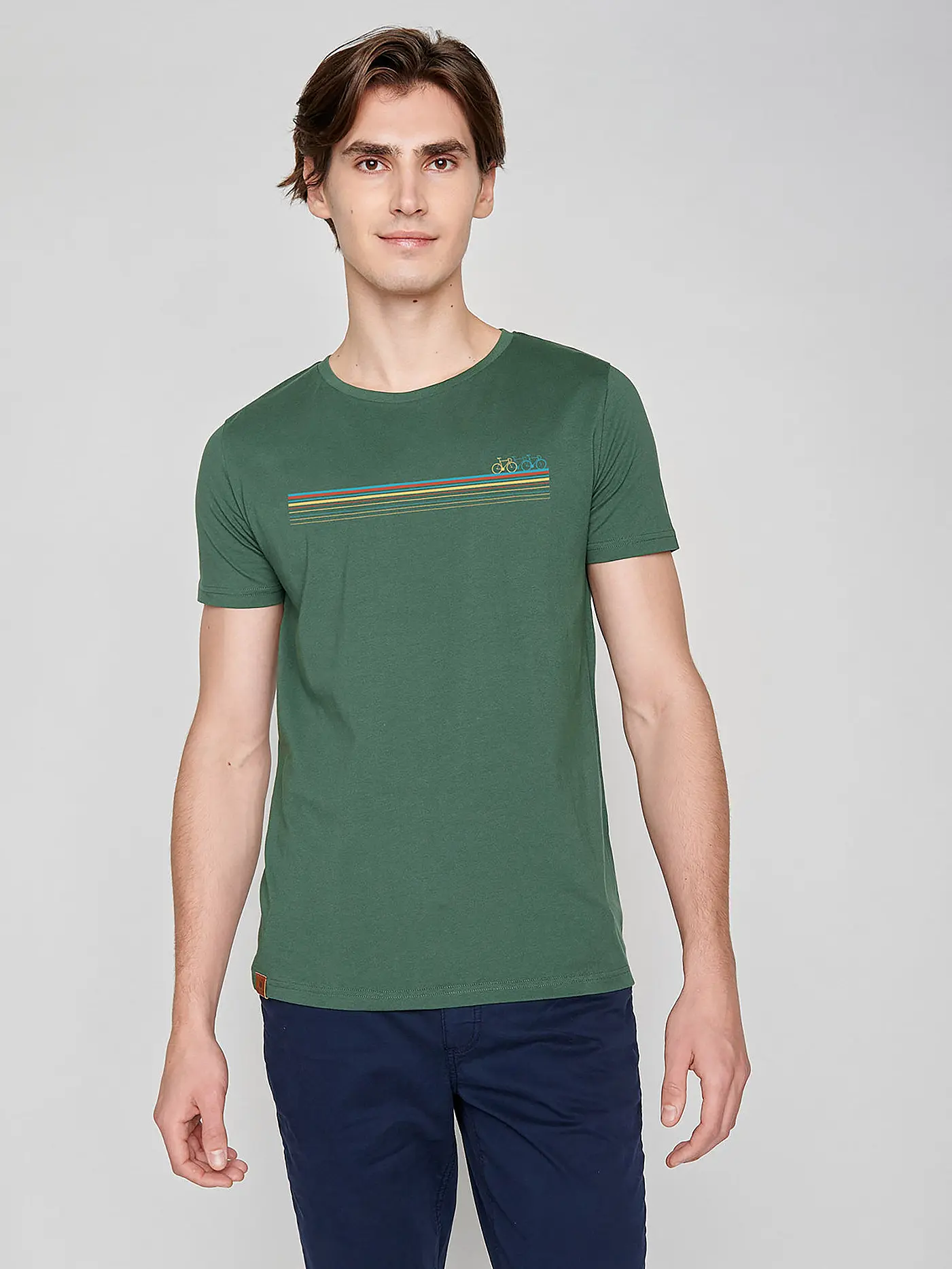 GREENBOMB | T-Shirt BIKE FAST | grün