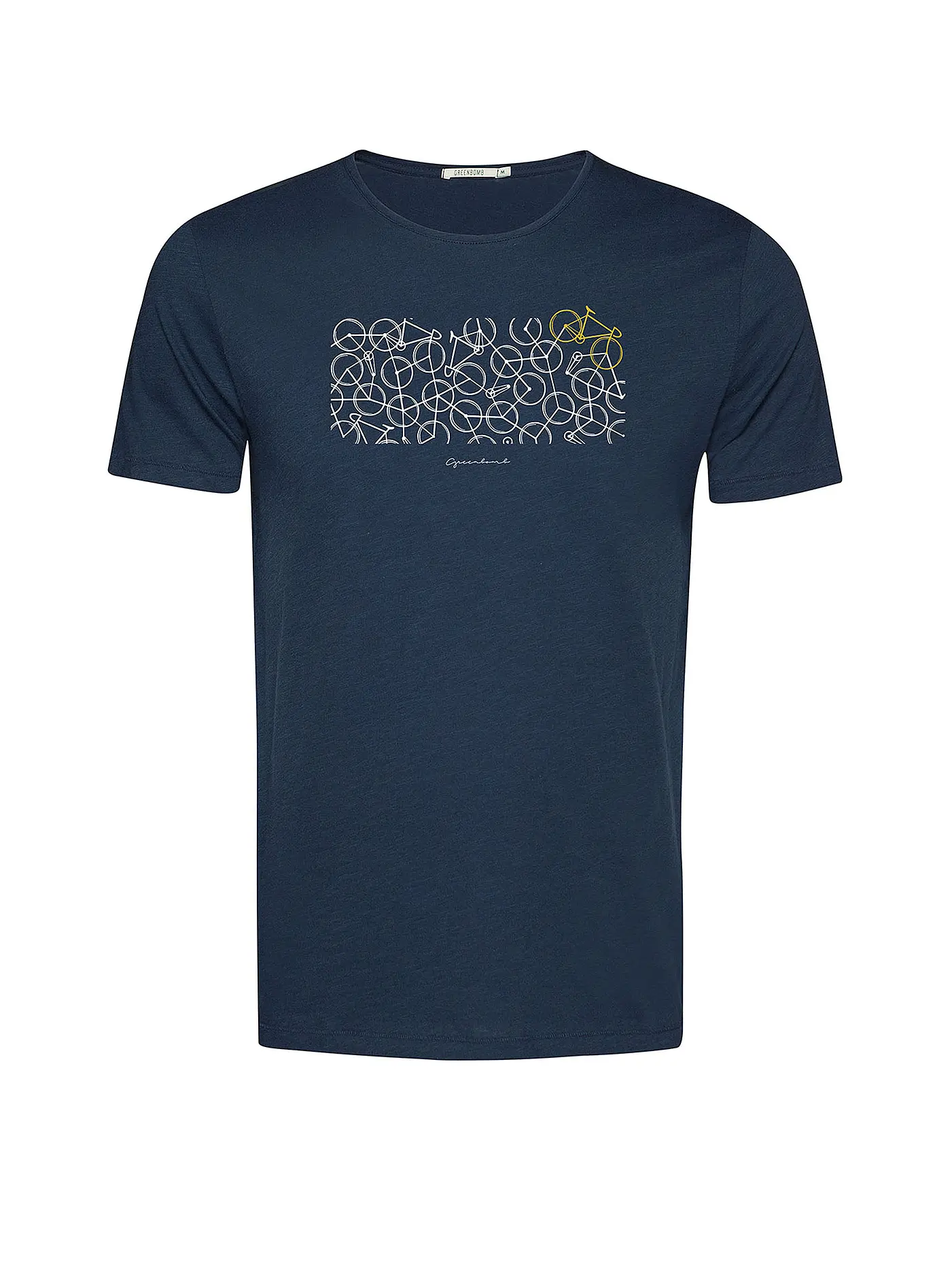 GREENBOMB | T-Shirt BIKE MIX | blau
