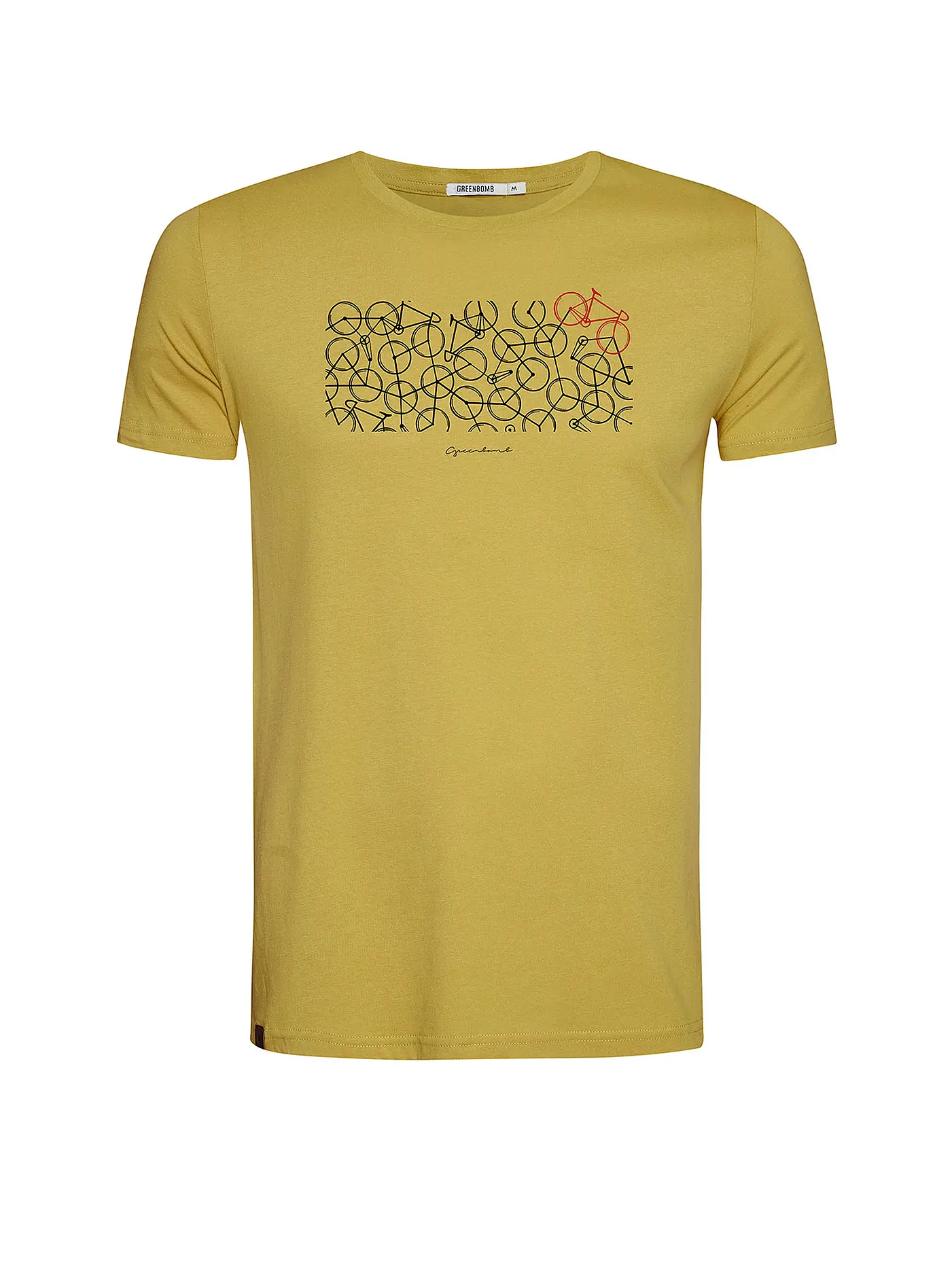 GREENBOMB | T-Shirt BIKE MIX | gelb