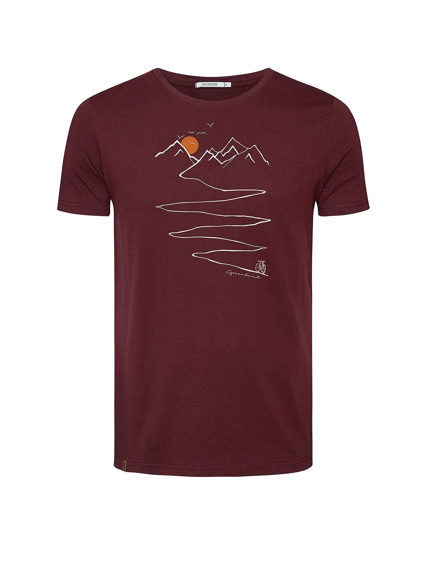 GREENBOMB | T-Shirt BIKE PATH | blau