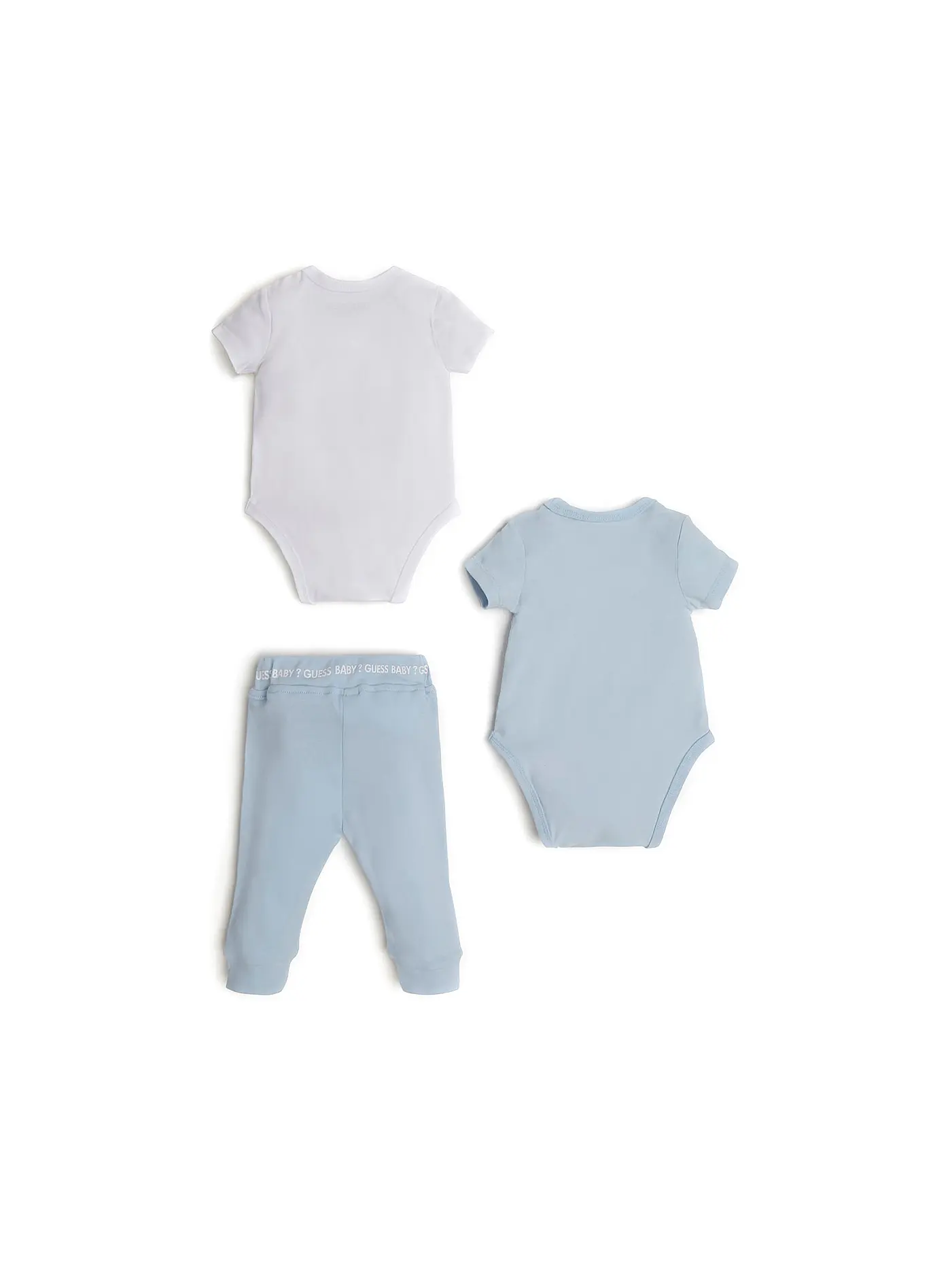GUESS | Baby Set  3 teilig  Bodys und Hose | hellblau