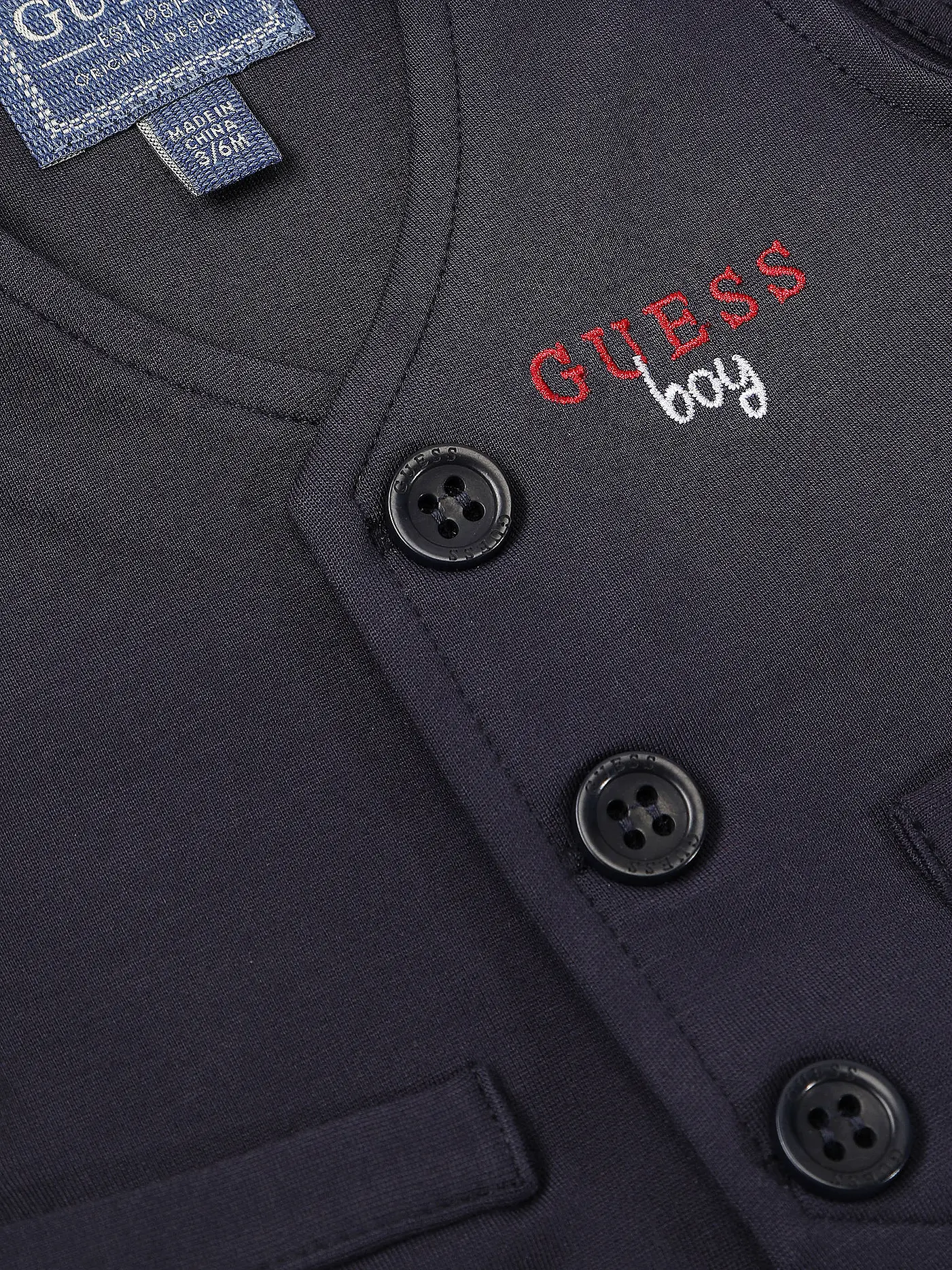 GUESS | Baby Set - Hemd Gilet Hose 3 teilig  | dunkelblau