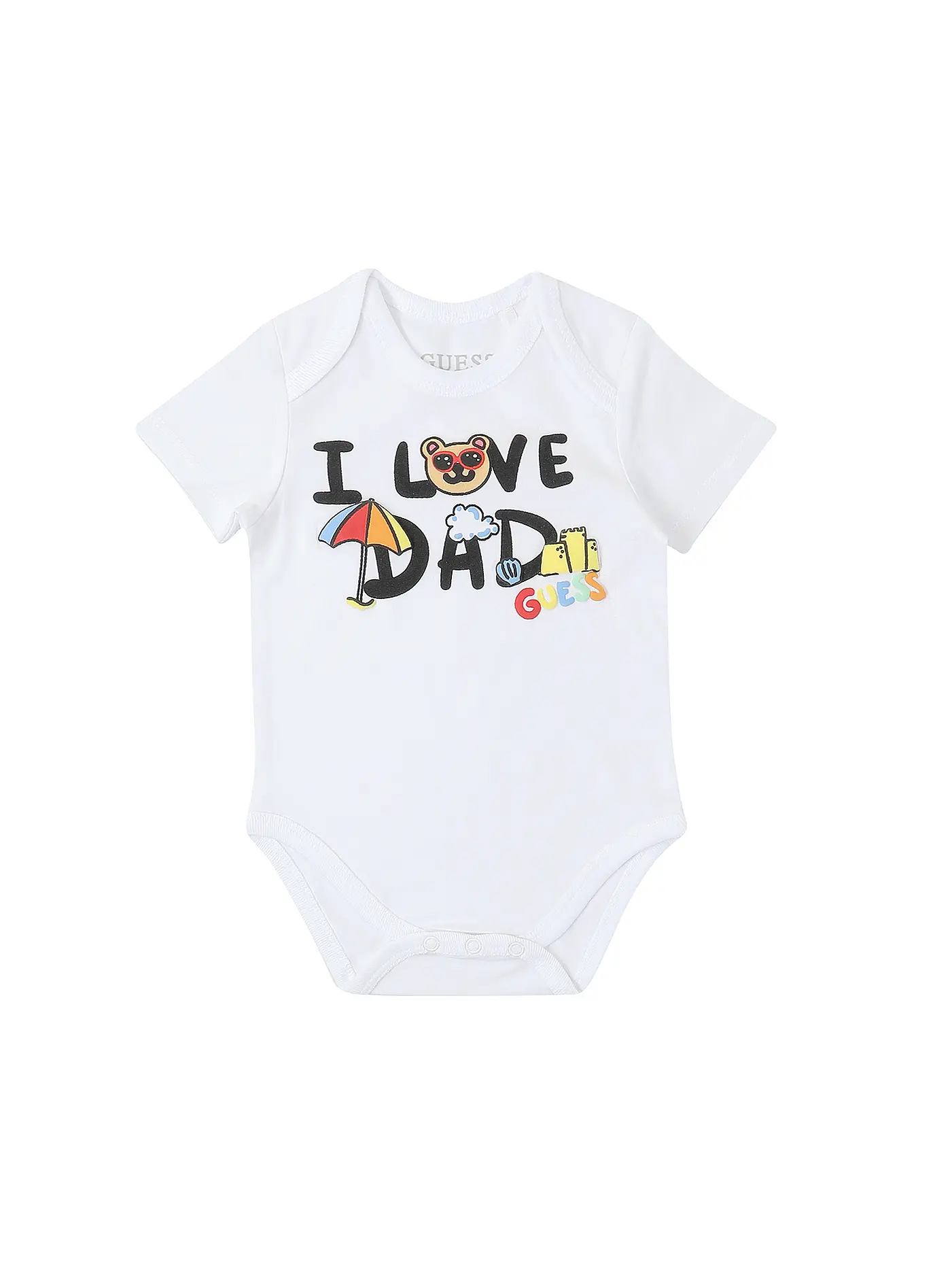 GUESS | Baby Set Bodys und Shorts 3 teilig | weiss