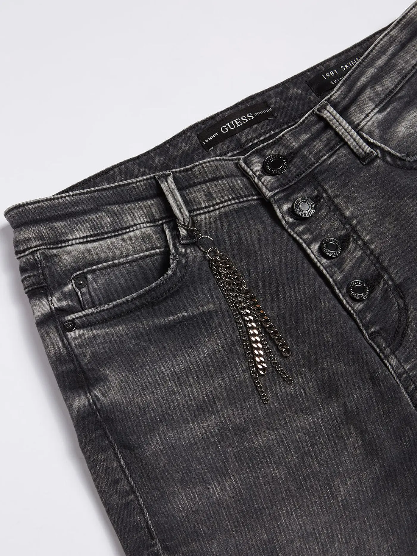 GUESS | Highwaist Jeans Skinny Fit  | grau