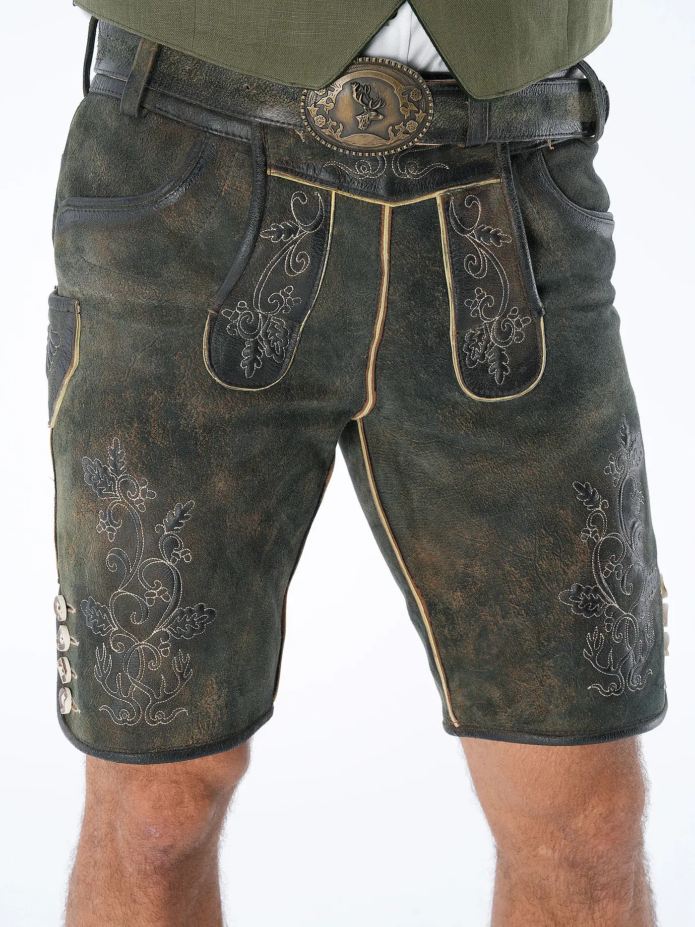 GWEIH & SILK | Lederhose RAPHAEL | braun