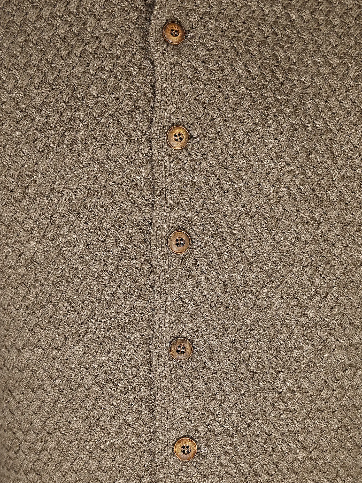 GWEIH & SILK | Trachten Strickjacke  | braun