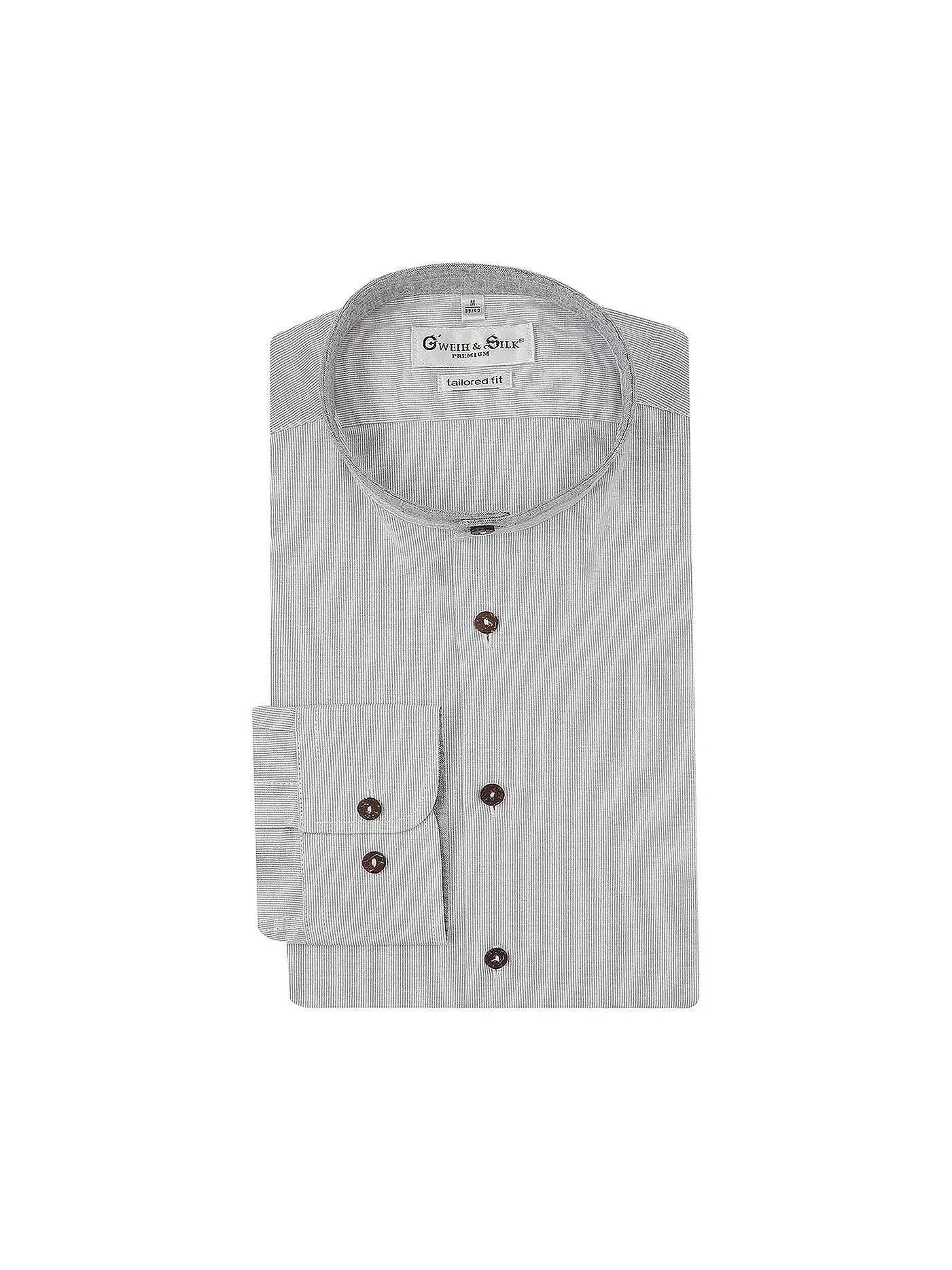 GWEIH & SILK | Trachtenhemd IRRSEE | hellgrau