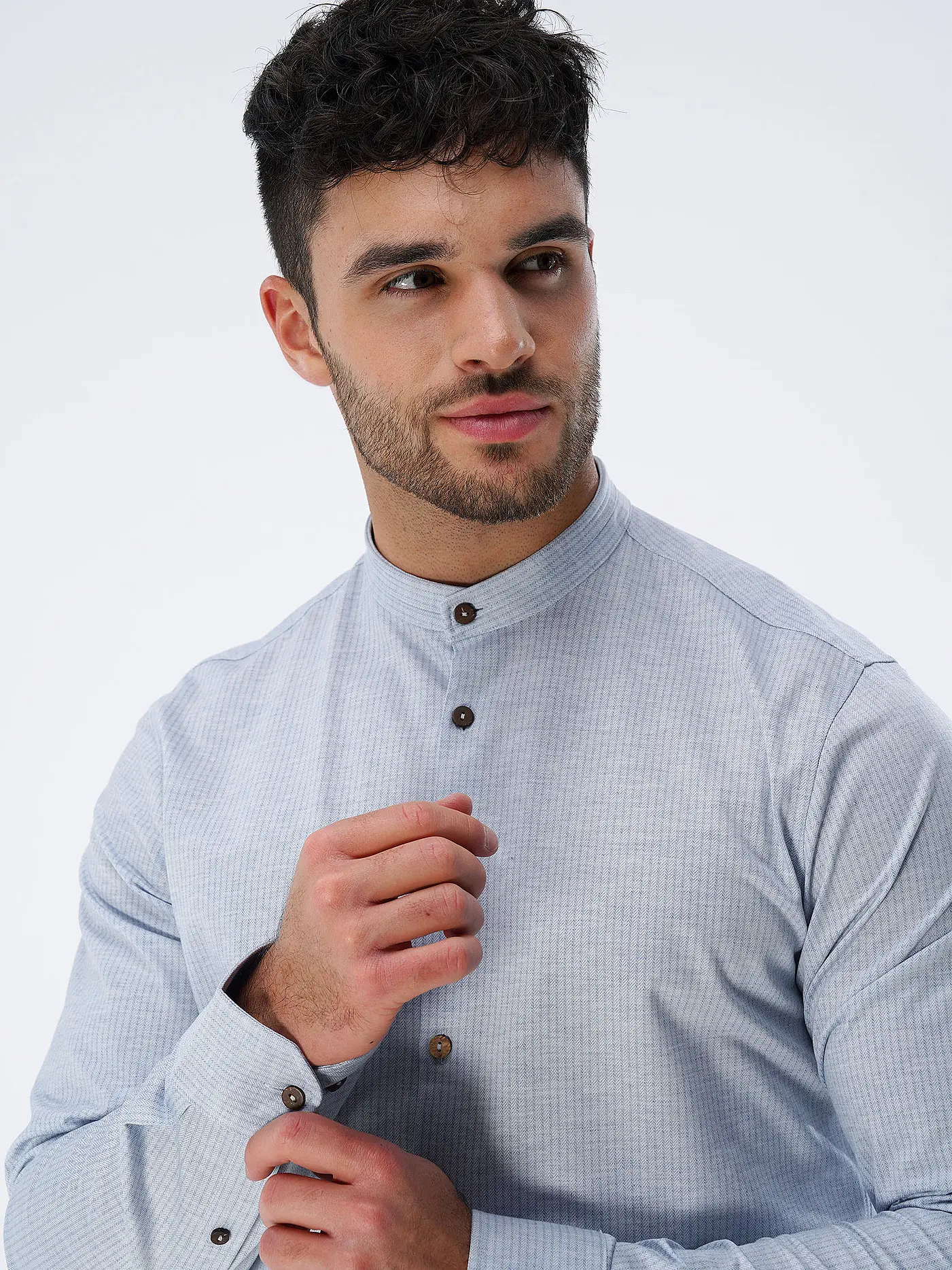 GWEIH & SILK | Trachtenhemd Tailored Fit  ALPSEE | blau
