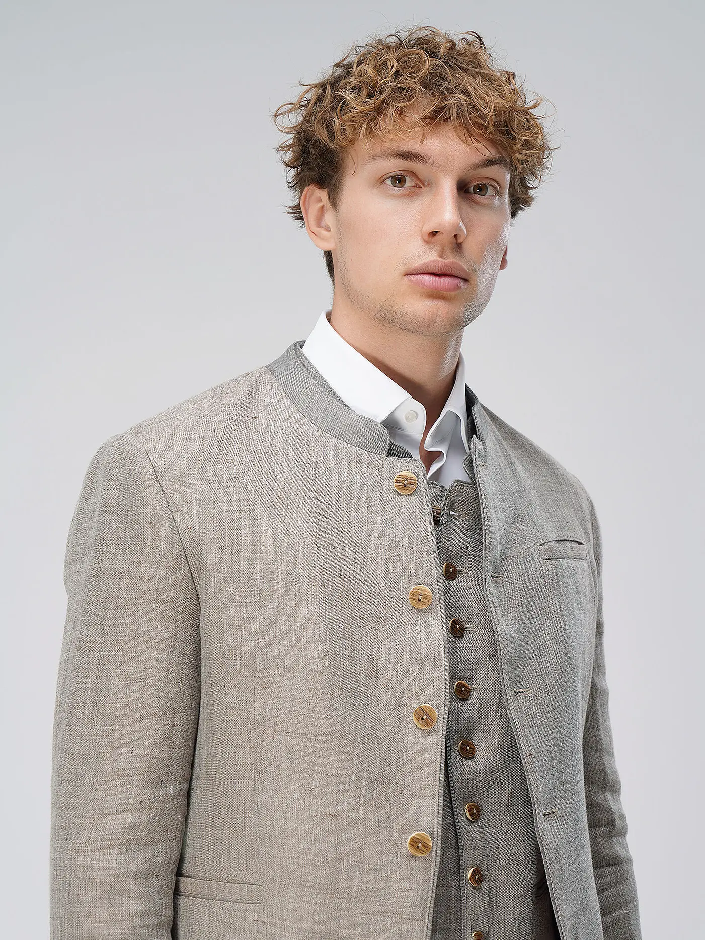GWEIH & SILK | Trachtensakko REGENSBURGER | hellgrau