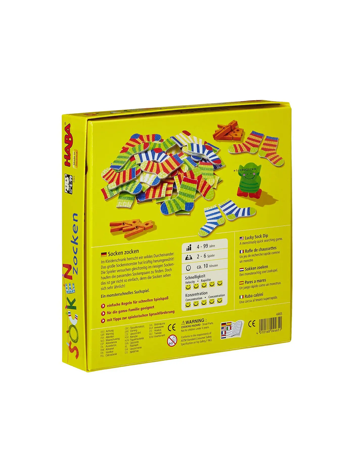 HABA | Kinderspiel - Socken Zocken | keine Farbe