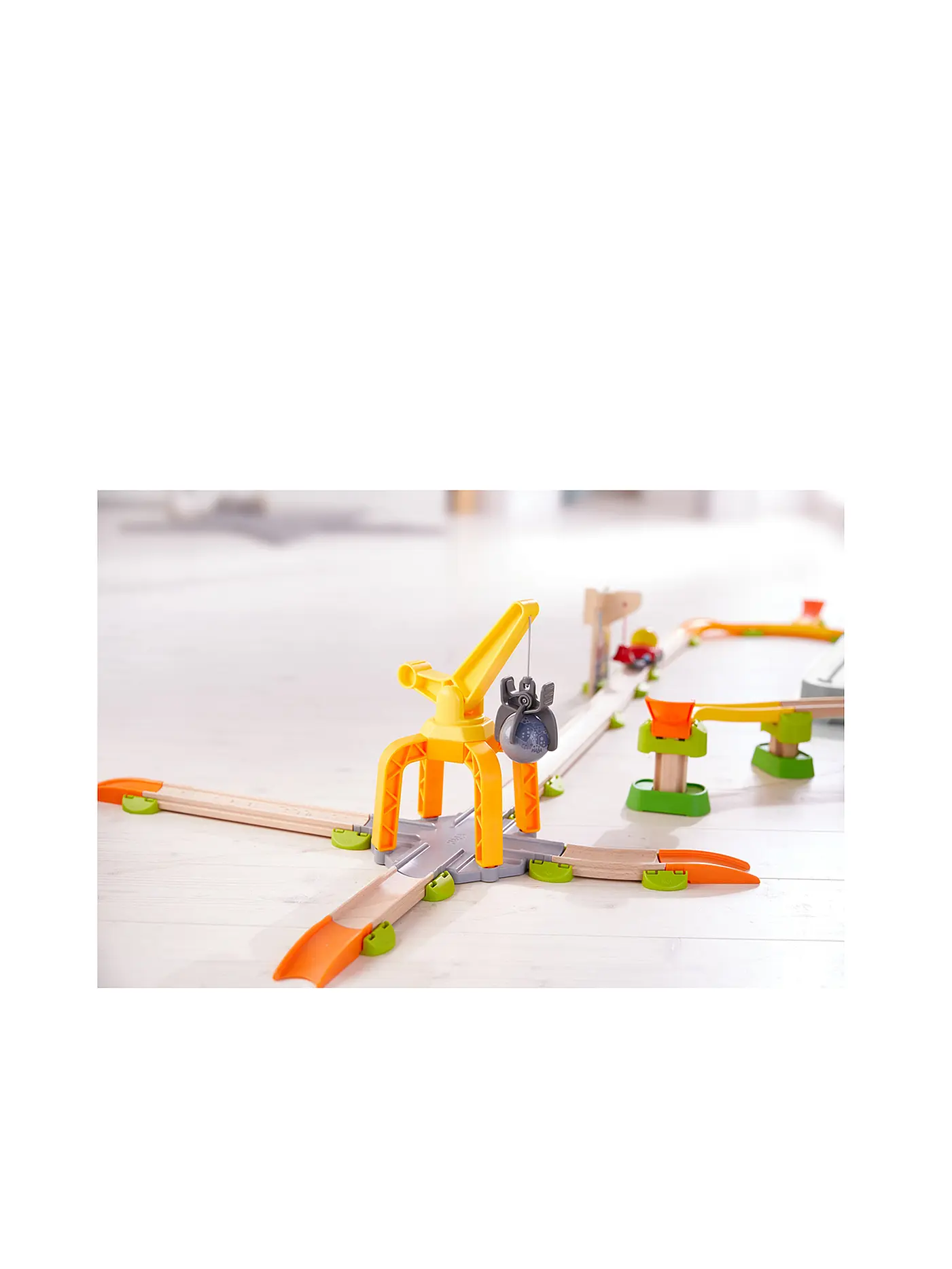 HABA | Kullerbü – Spielbahn Freie Bahn – Verladekran | keine Farbe