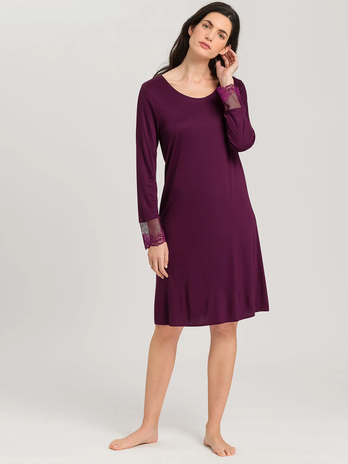 HANRO | Nachthemd - Sleepshirt LOVIS | beere