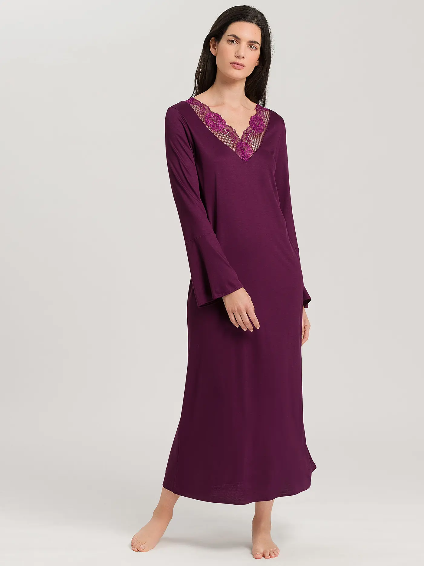 HANRO | Nachthemd - Sleepshirt LOVIS | beere