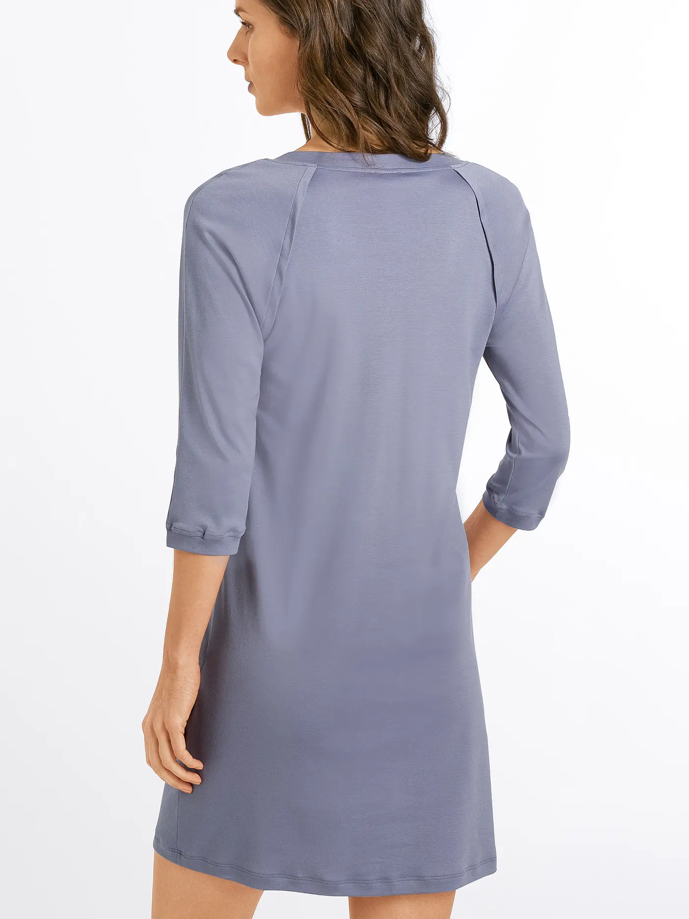 HANRO | Nachthemd Pure Essence 90cm | blau