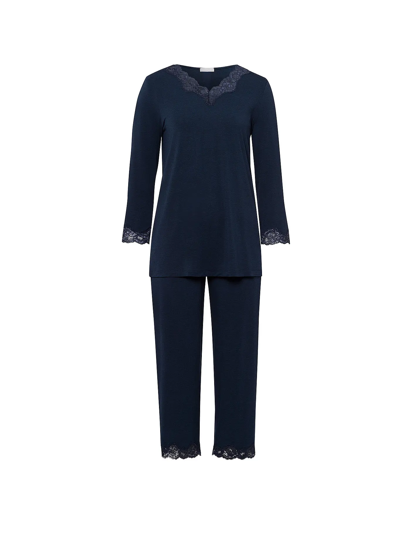 HANRO | Pyjama 3/4  ELEGANCE  | dunkelblau