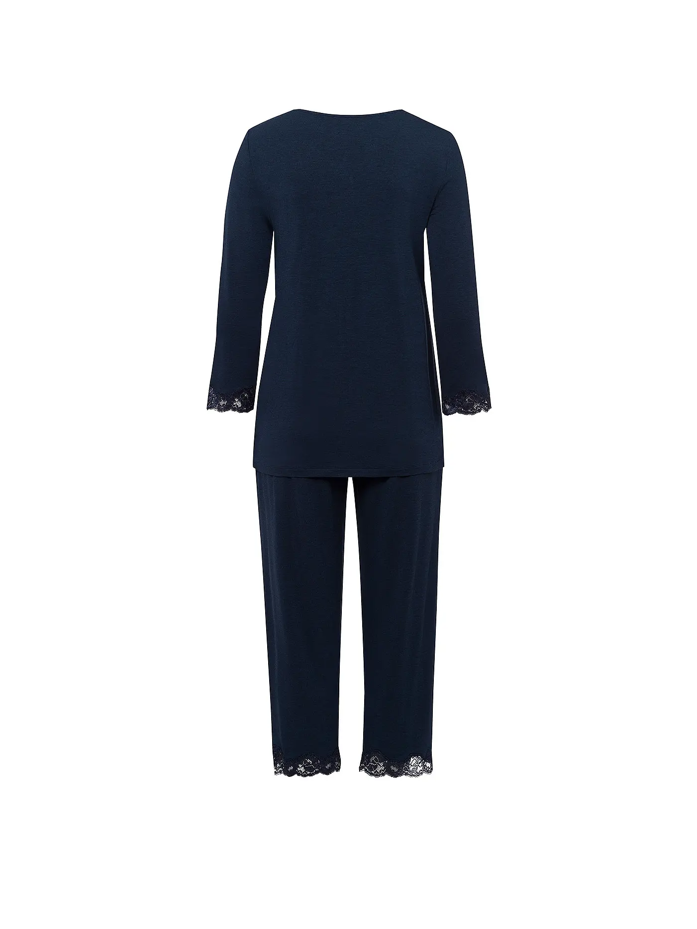 HANRO | Pyjama 3/4  ELEGANCE  | dunkelblau