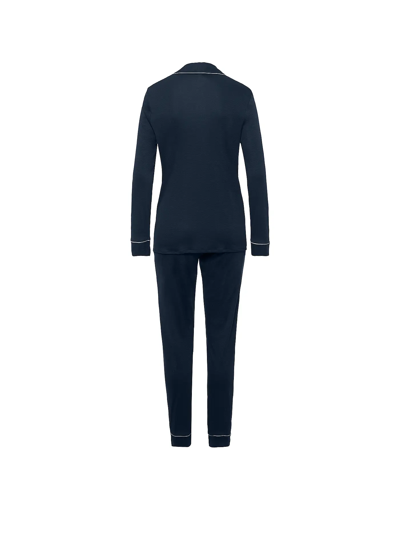 HANRO | Pyjama Natural Comfort | blau