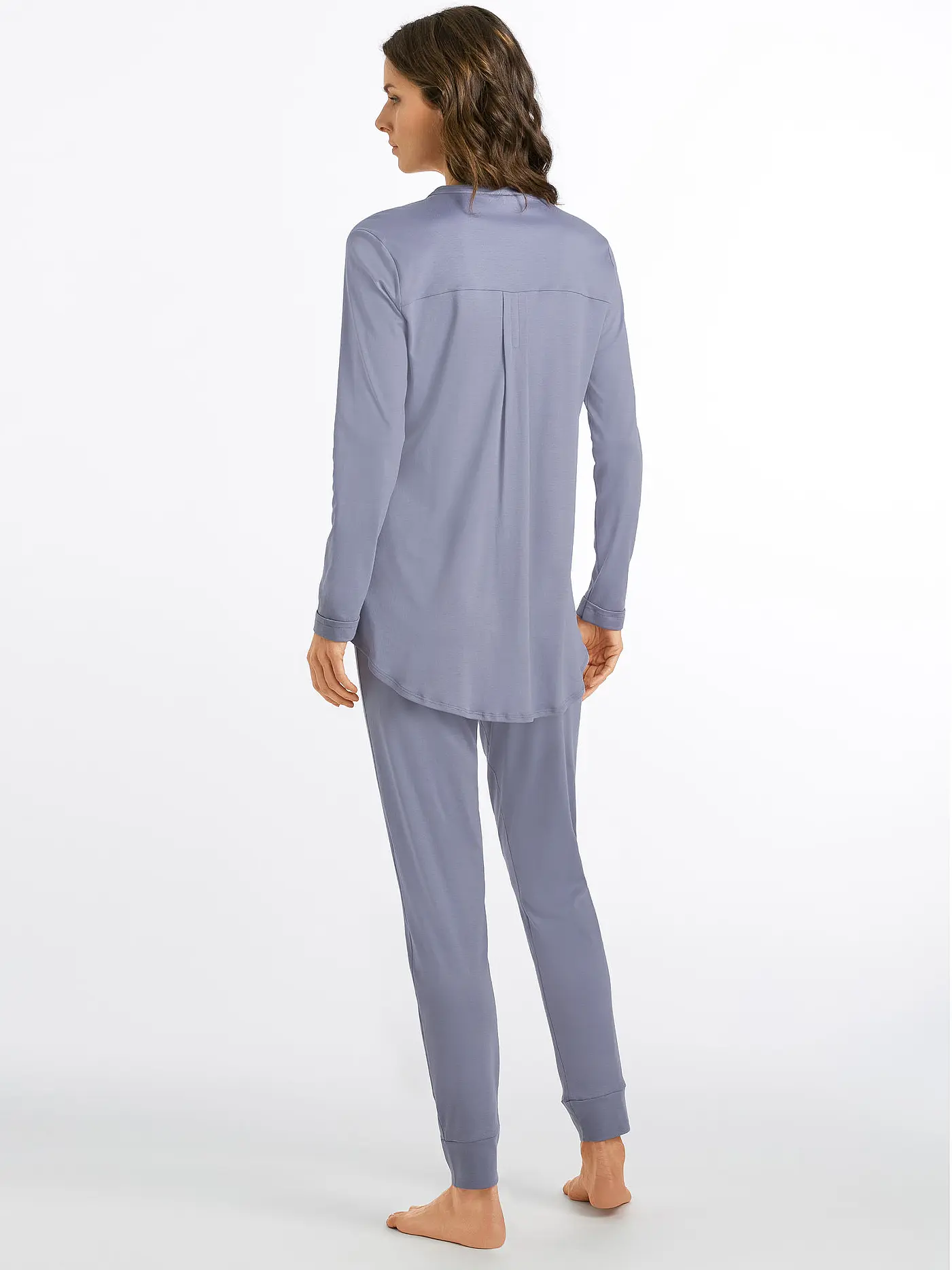HANRO | Pyjama Pure Essence | blau